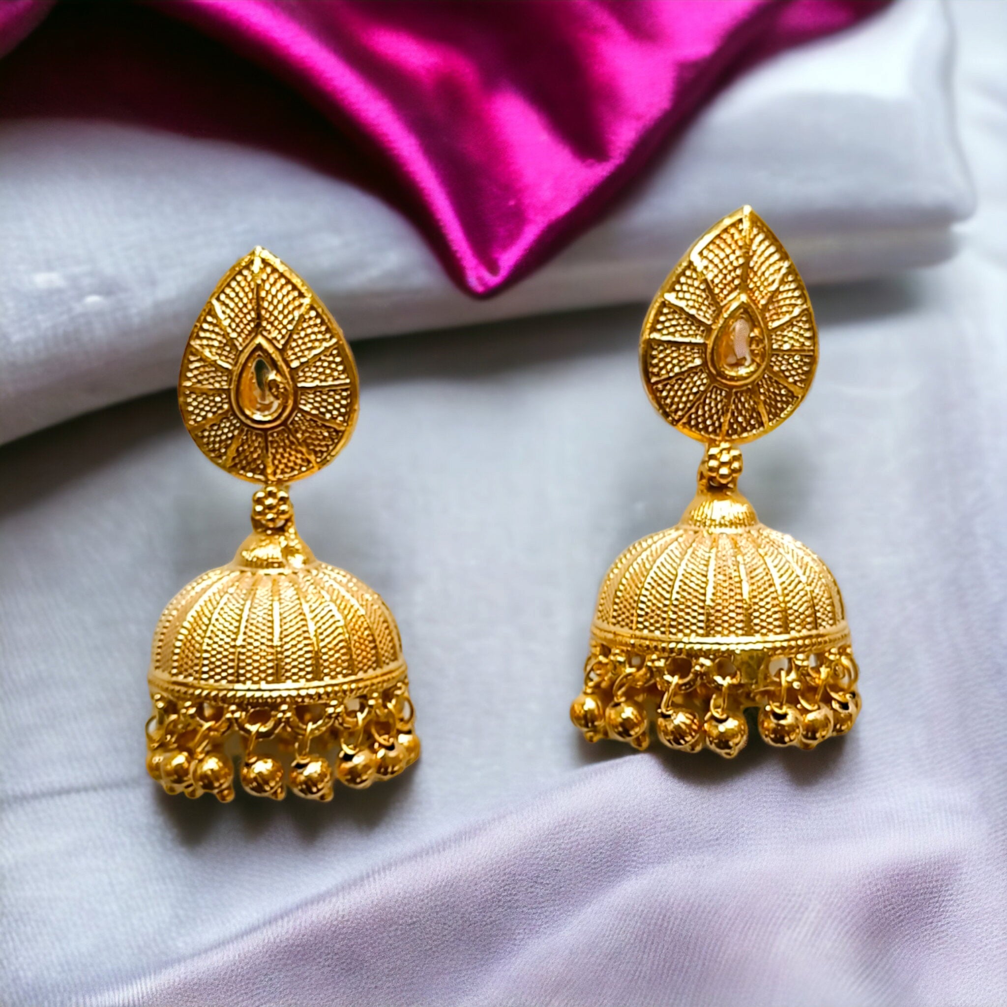 FW 18k Gold Plated Jhumka