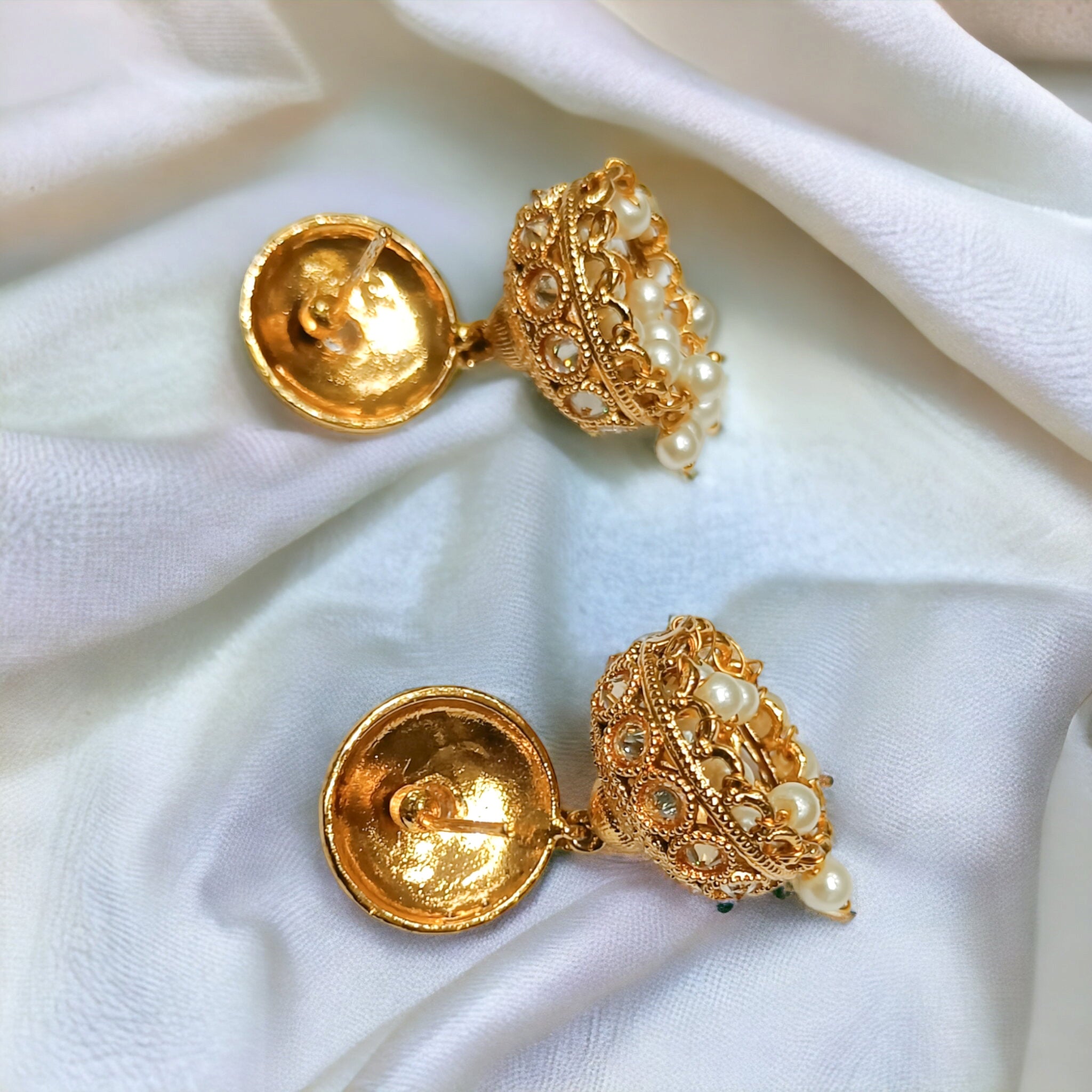 FW 18k Gold Plated Rajwadi Jhumka