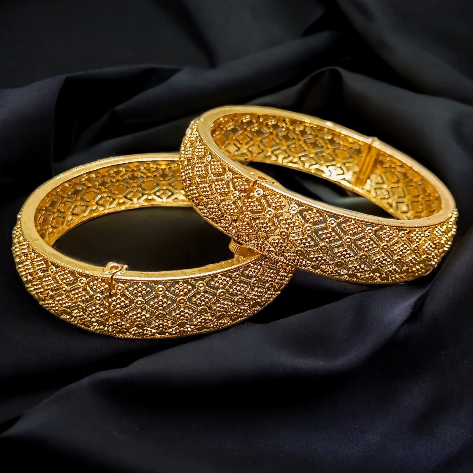 FW 18K Gold Plated Kada Bangles