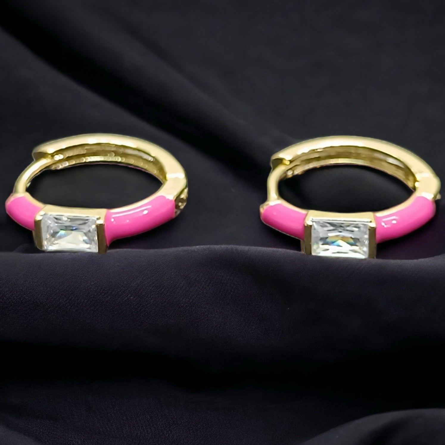 FW Premium Gold Plated Pink A D Stone Bali