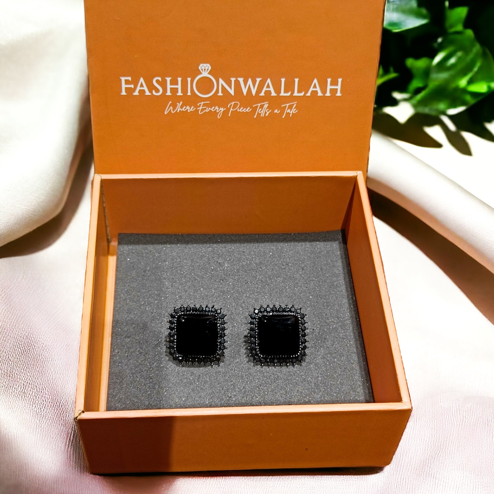 FW Matte Black Oxidized Stud Earring