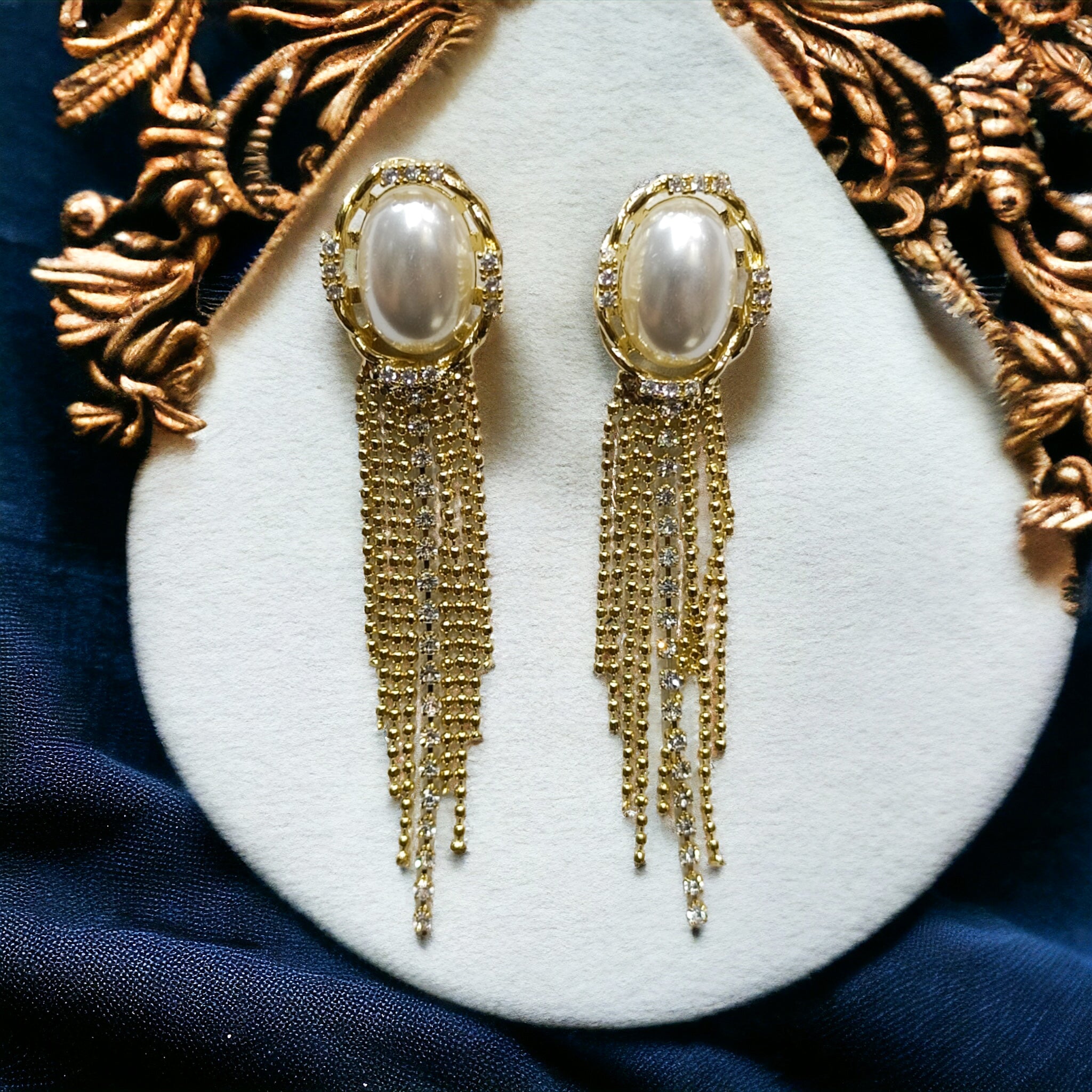 FW Gold Plated Dangling Western Earring