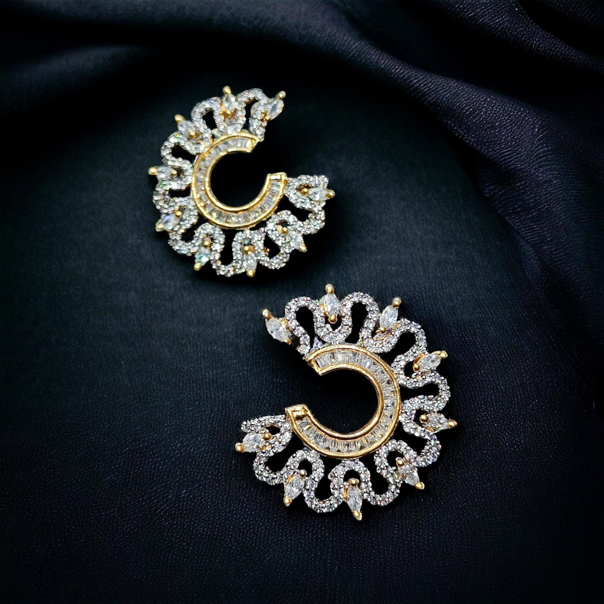 CZ Gold Plated Voguish Studs