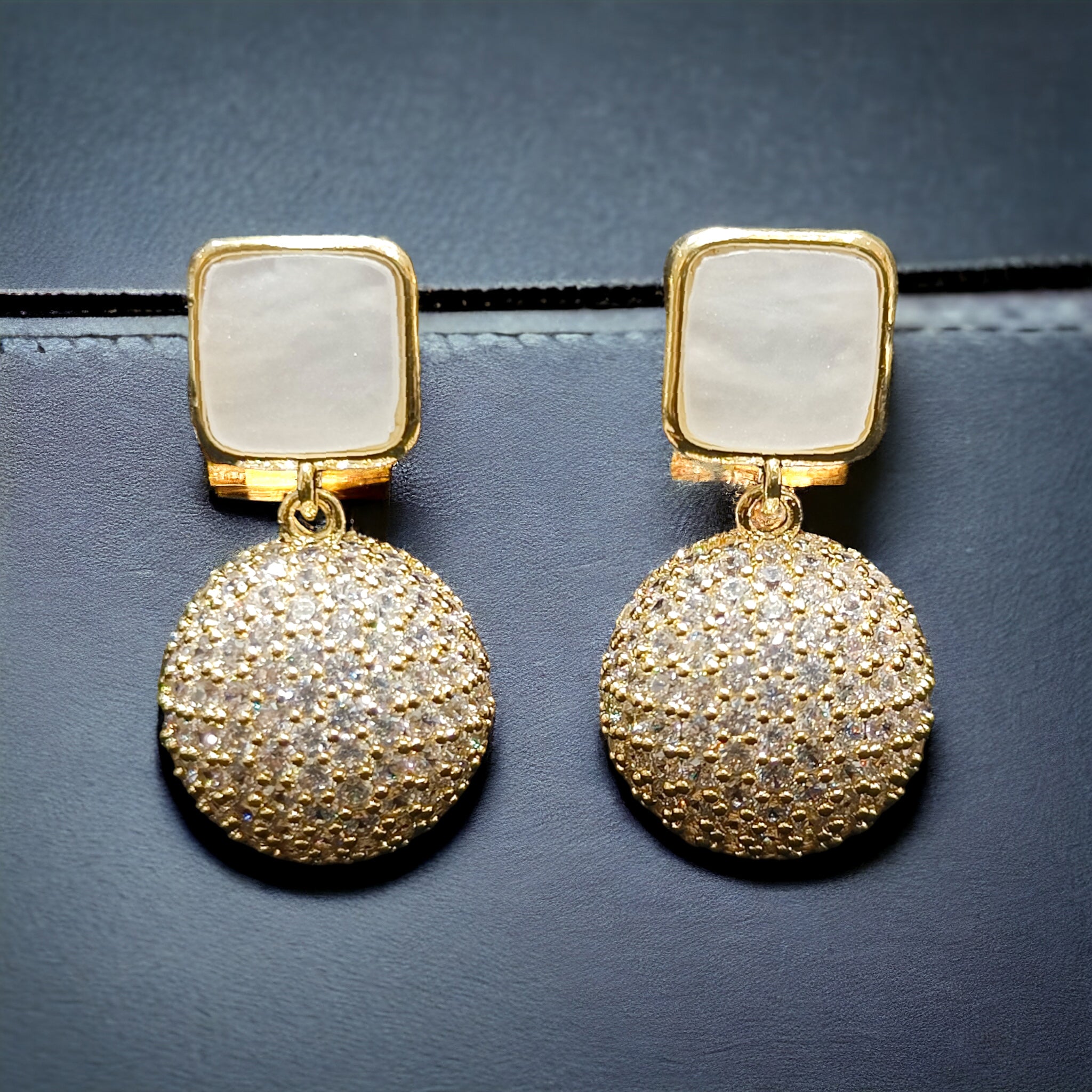 FW Gold Plated CZ Western Earring