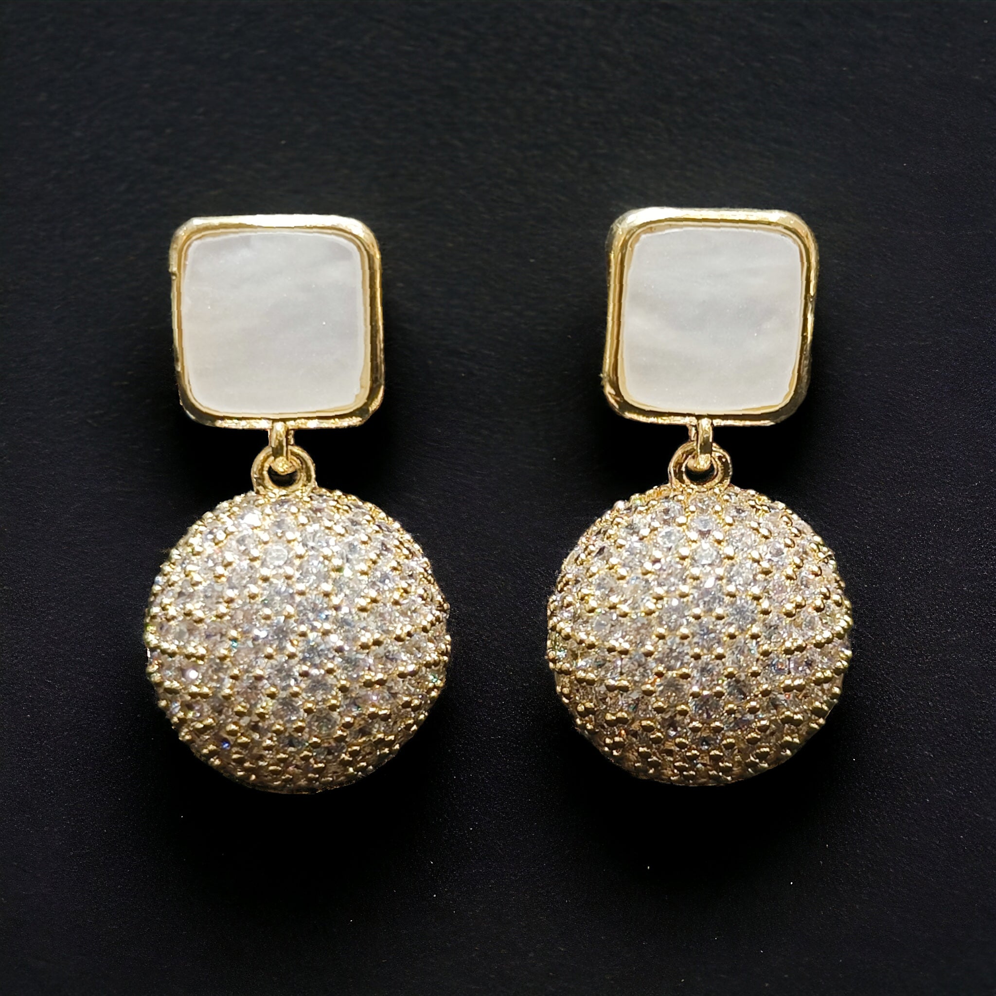 FW Gold Plated CZ Western Earring