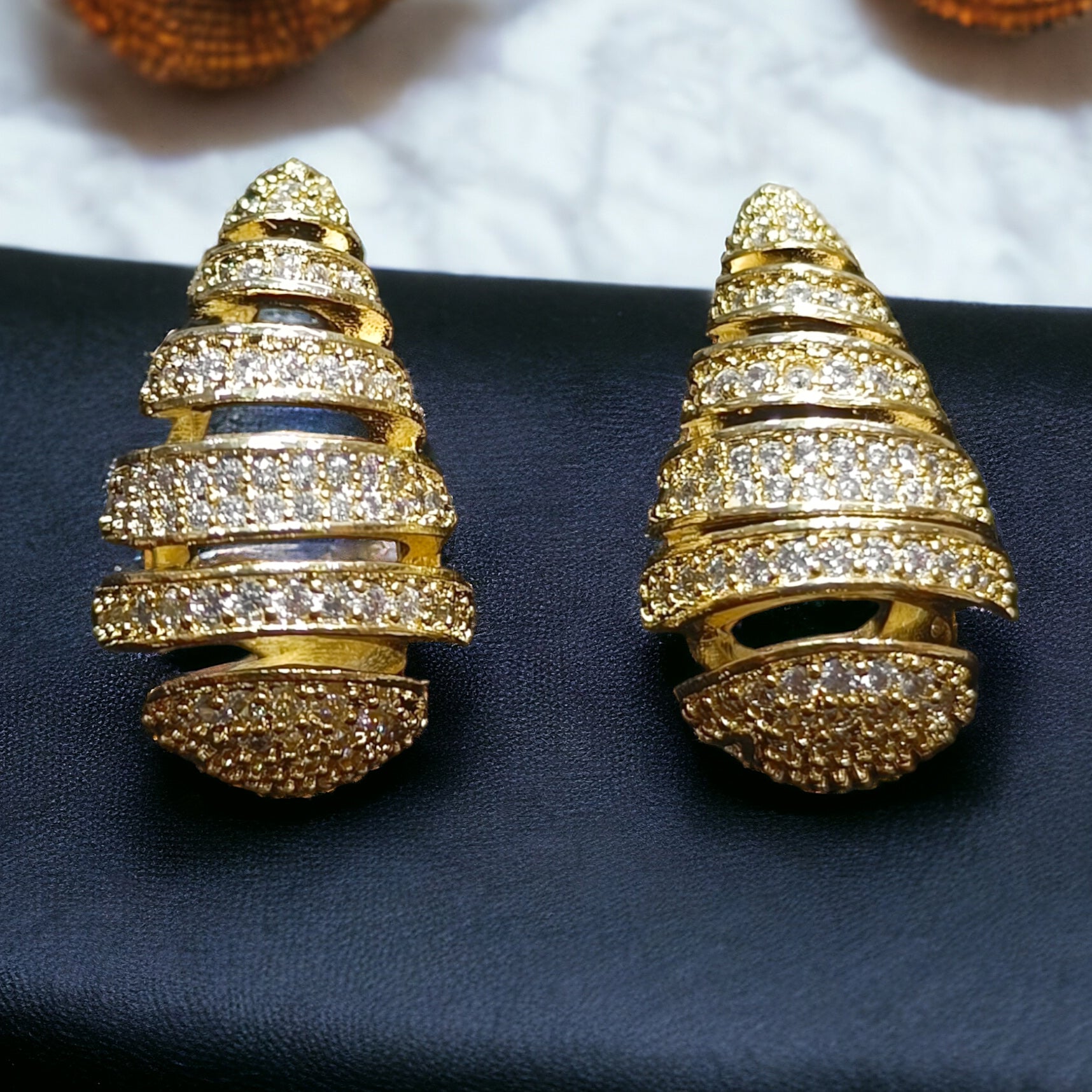 FW Gold Plated CZ Studs