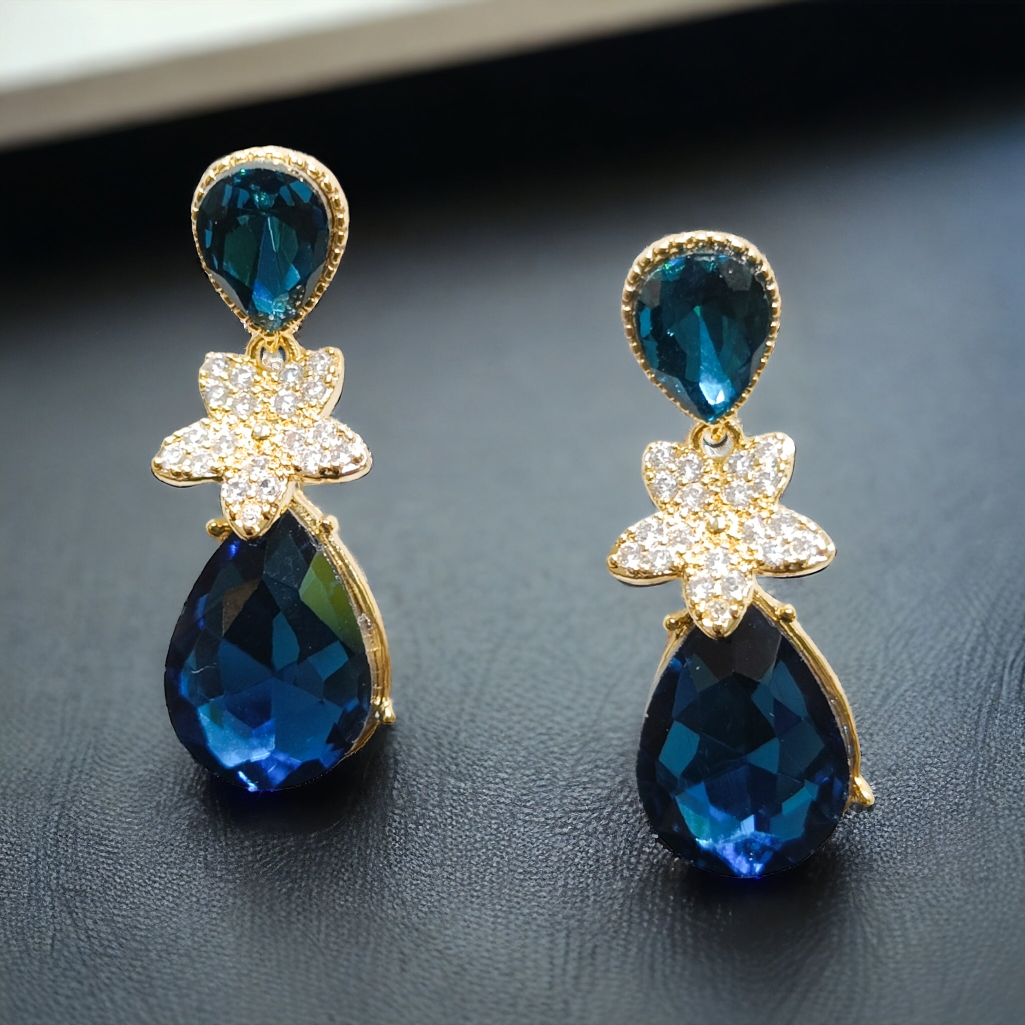 FW Blue Stone Western Earring