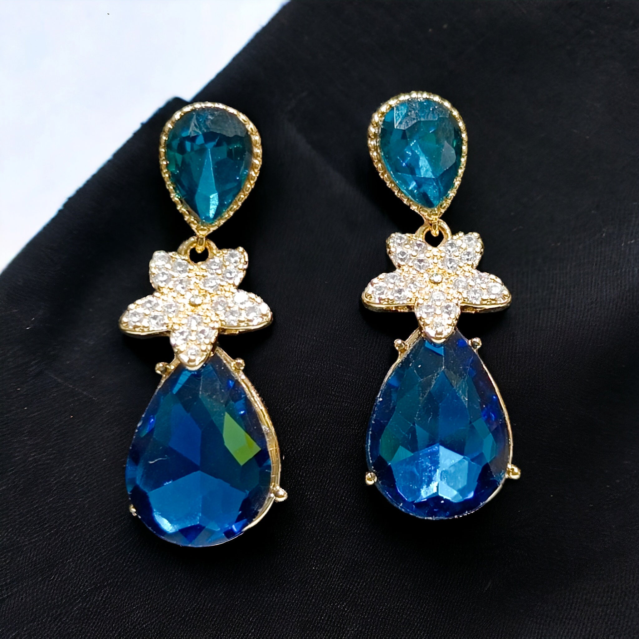 FW Blue Stone Western Earring