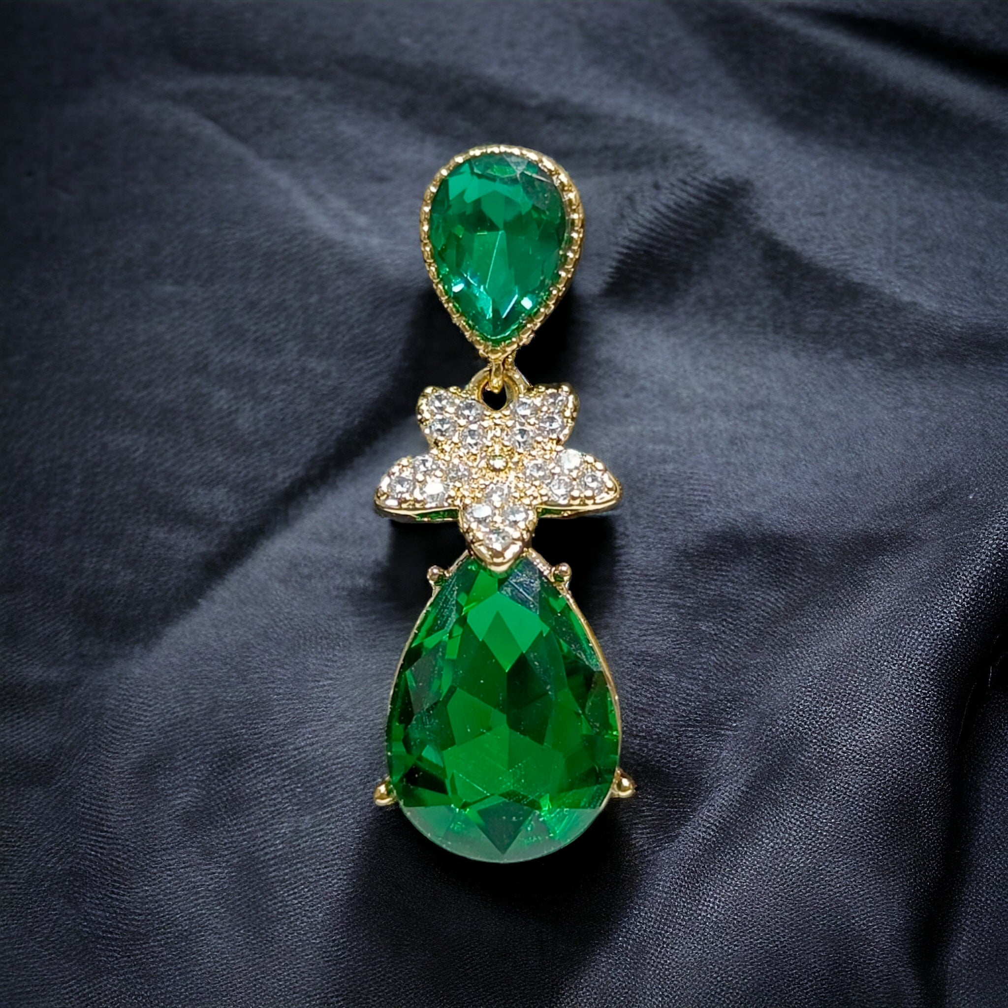 FW Green Stone Western Earring