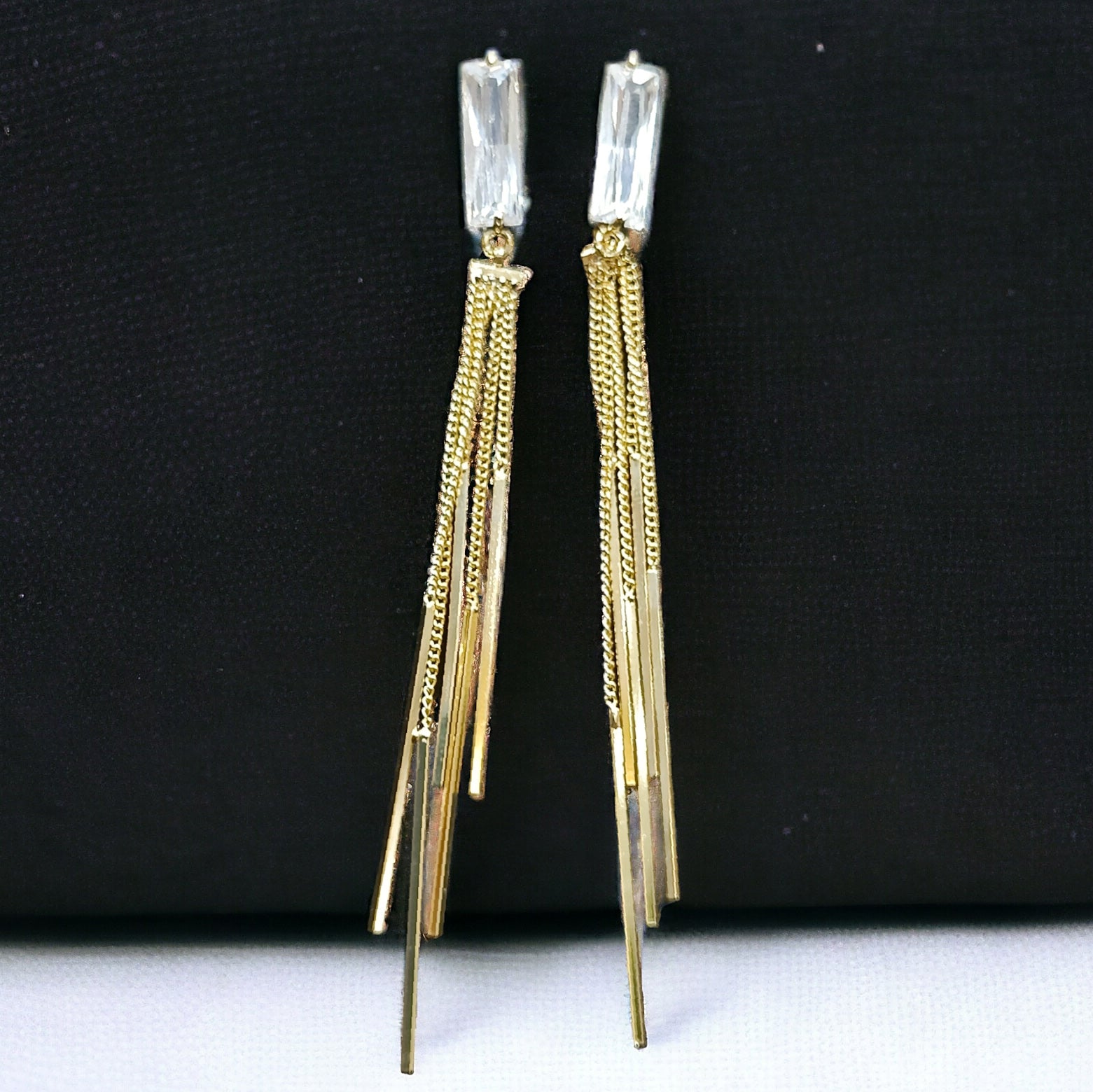 FW Gold Plated Dangling Earrings