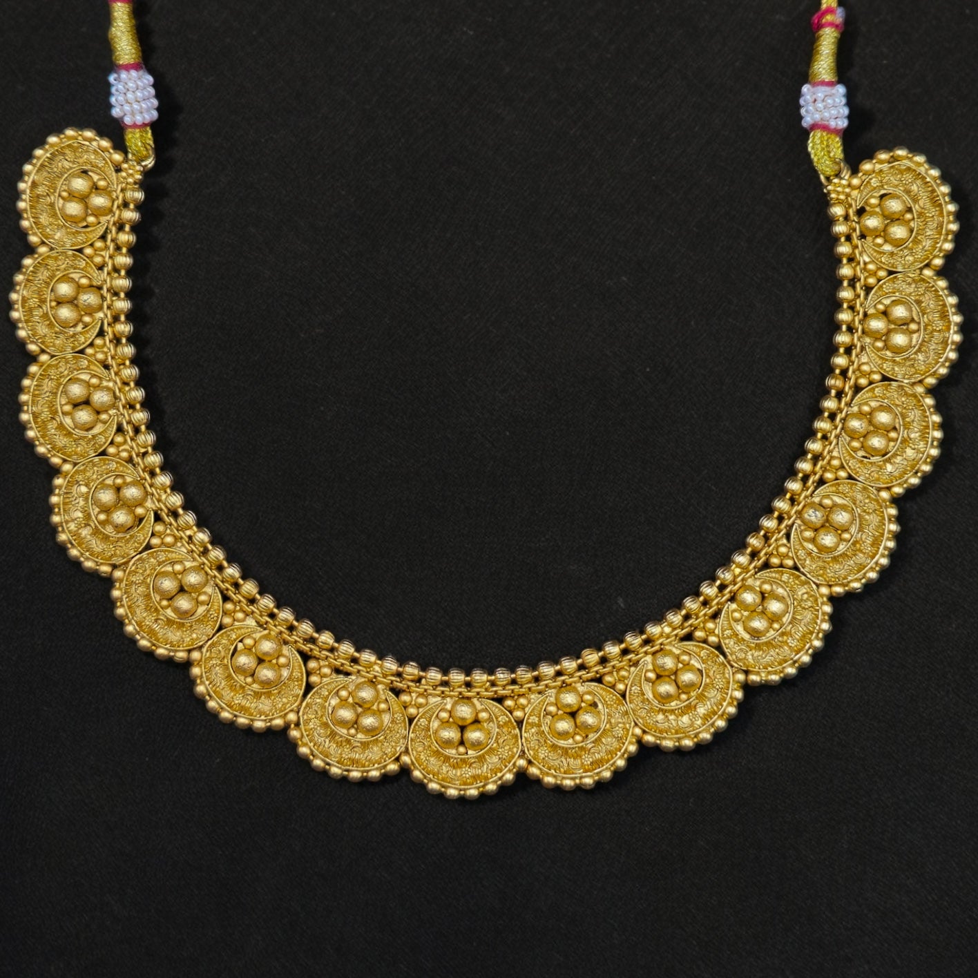 Gold plated antique Necklace with Earrings