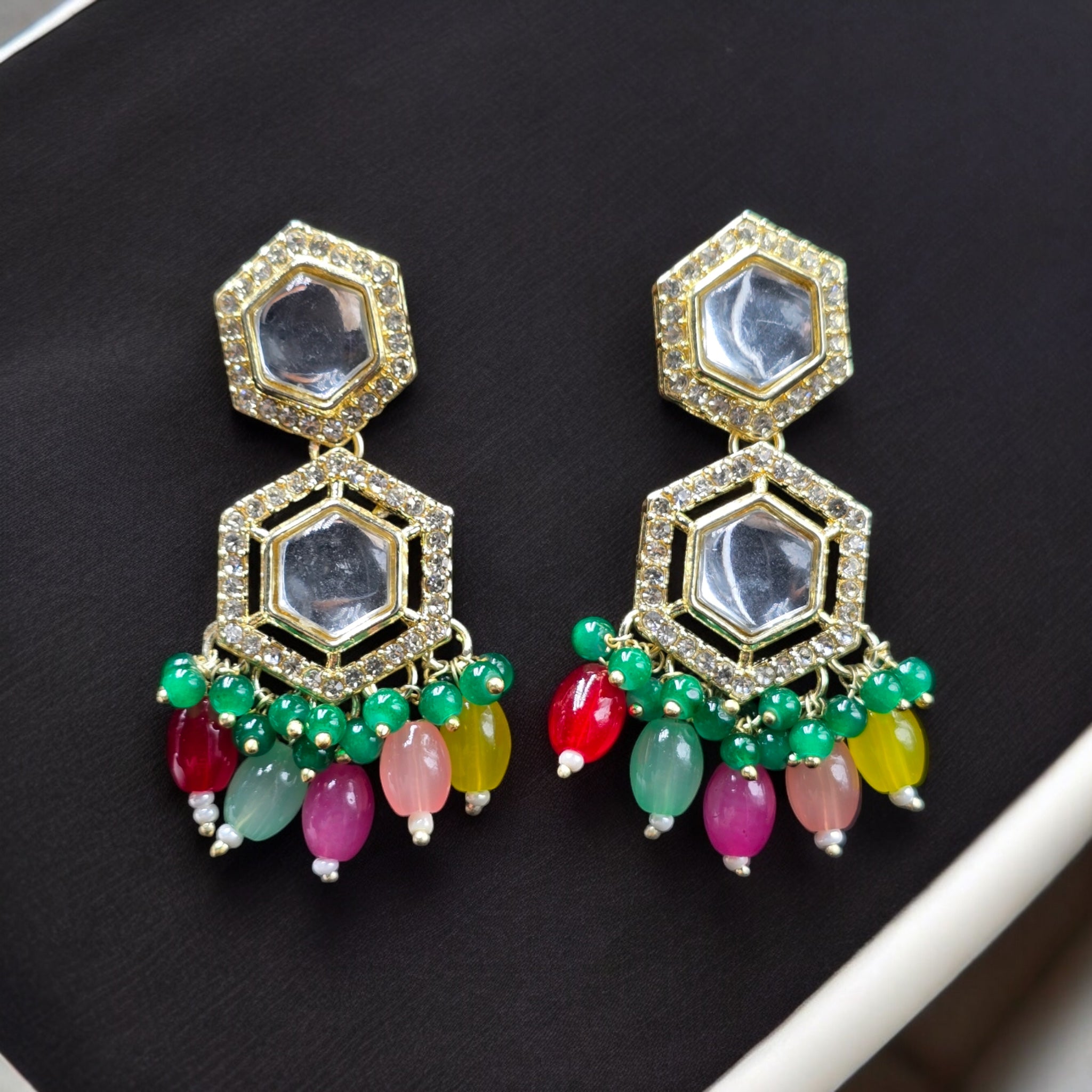 Multicolor Indo-Western Earring