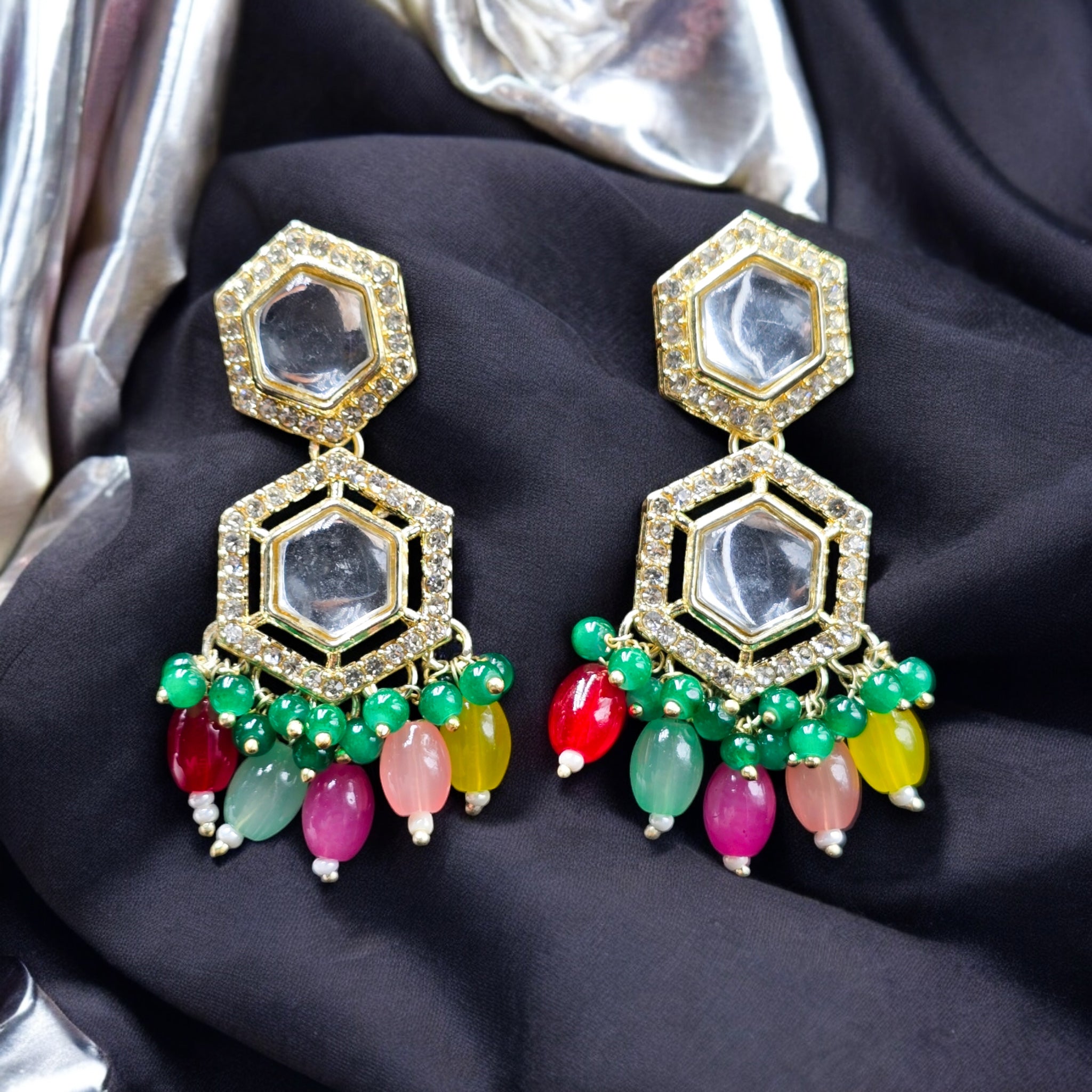 Multicolor Indo-Western Earring