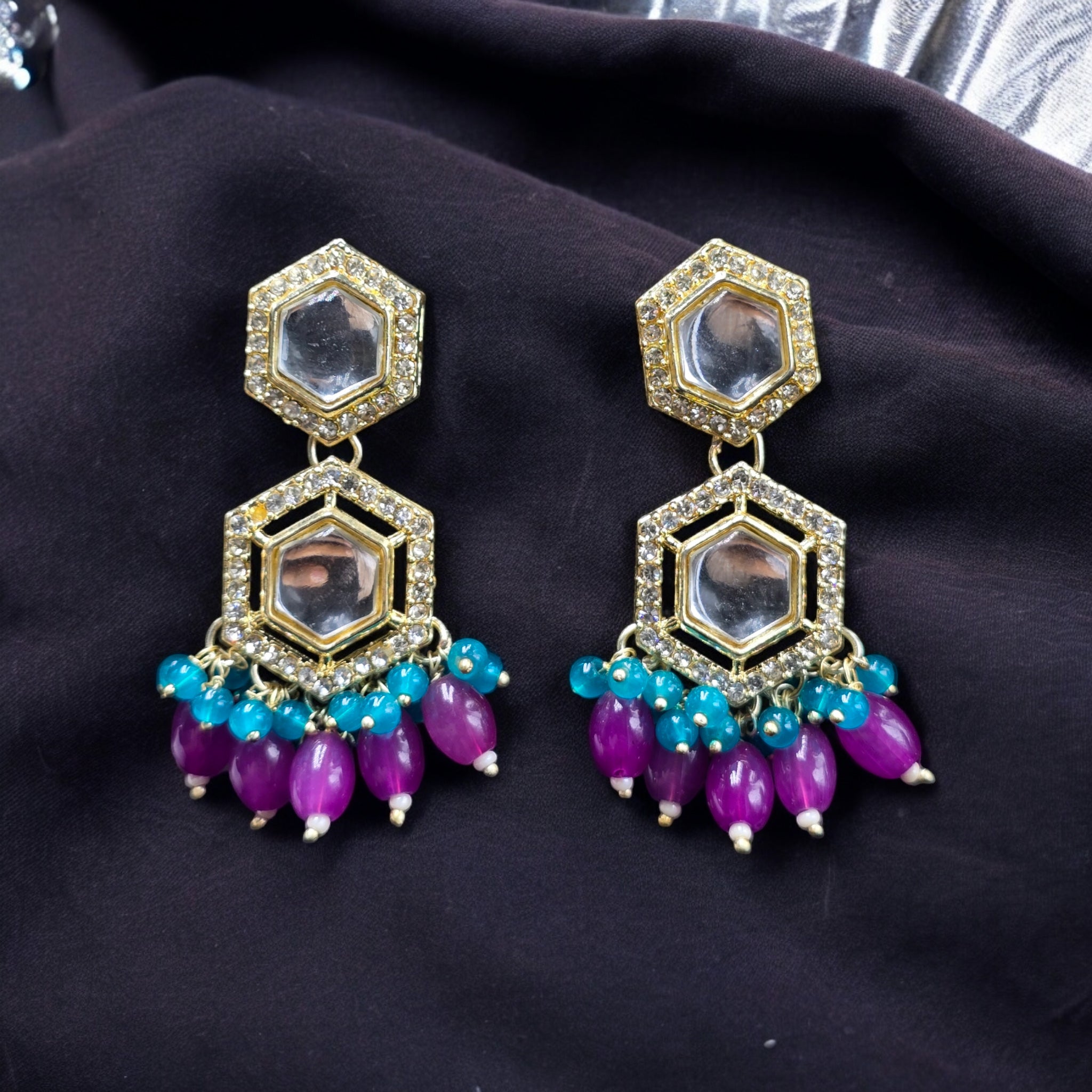 Multicolor Indo-Western Earring