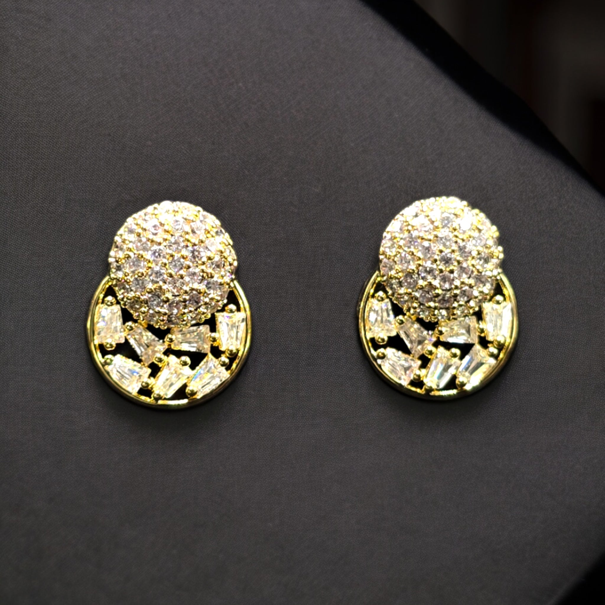 FW Gold Plated CZ Studs