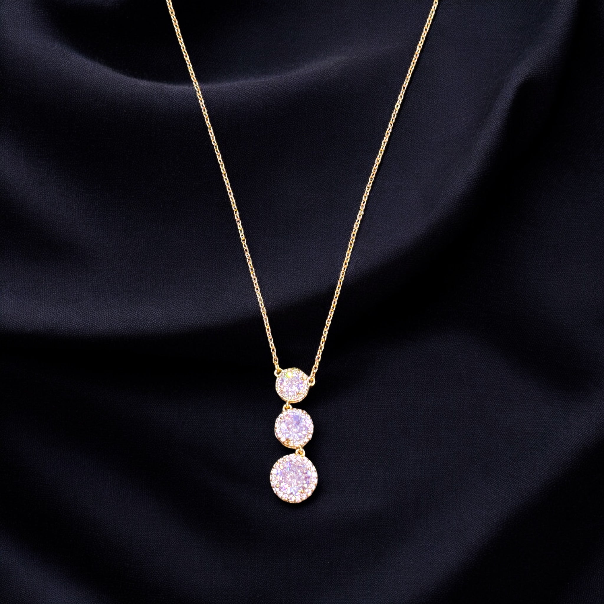 FW Gold Plated AD Chain Pendant