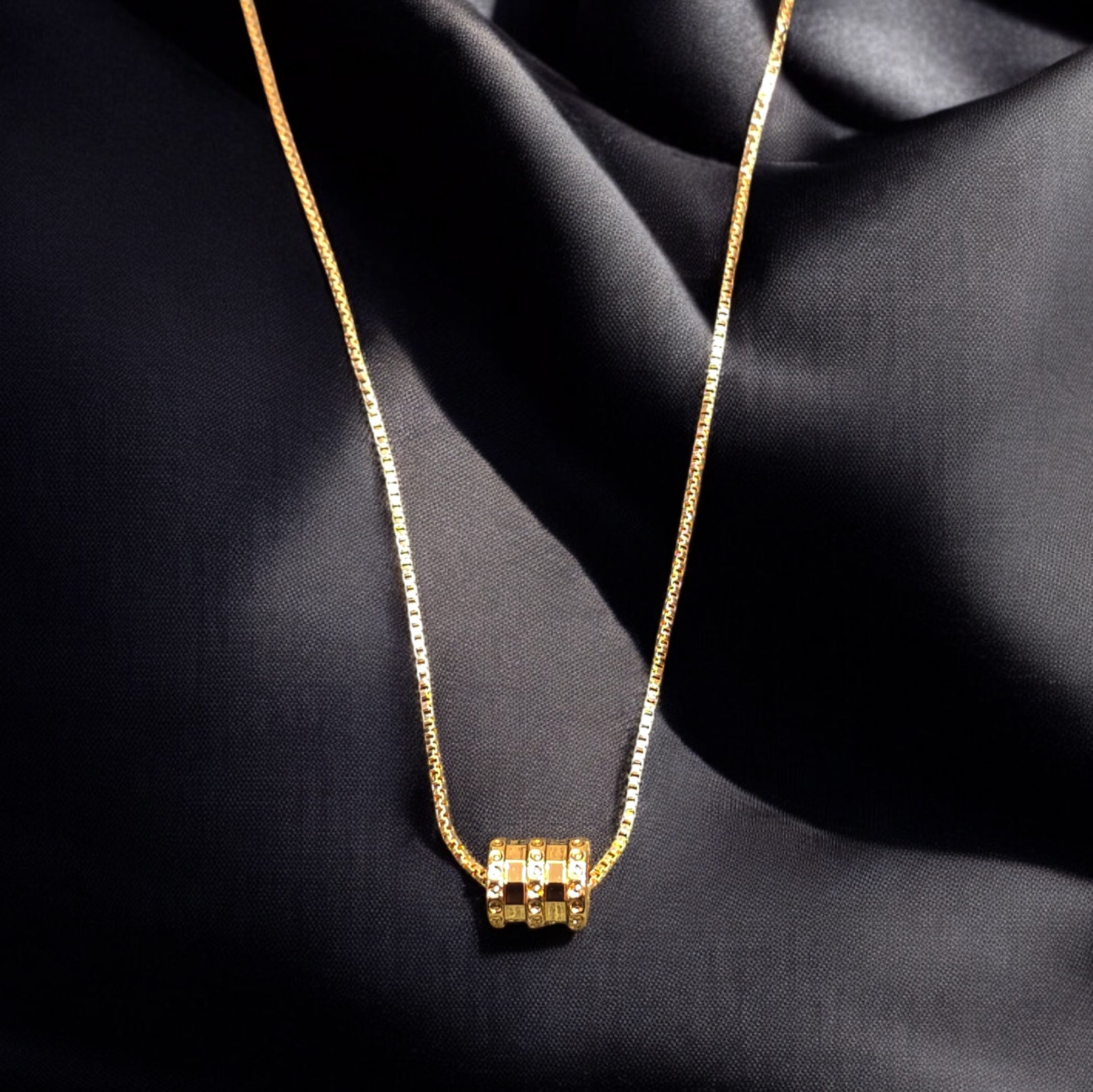 FW Gold Plated AD Chain Pendant