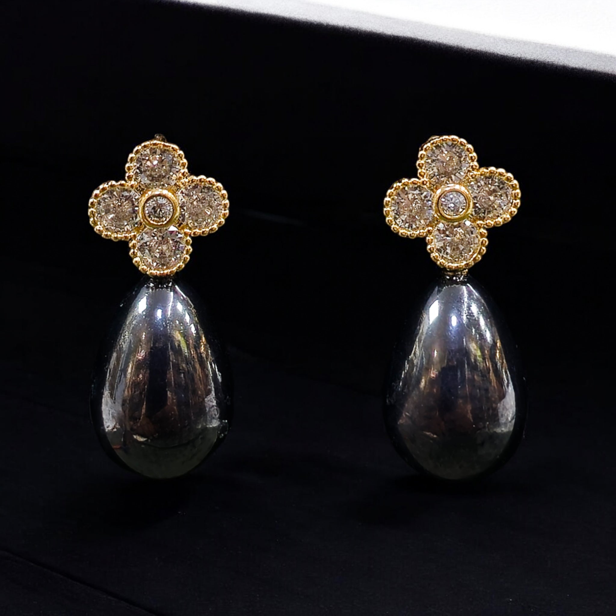 FW Black Pearl AD Earring