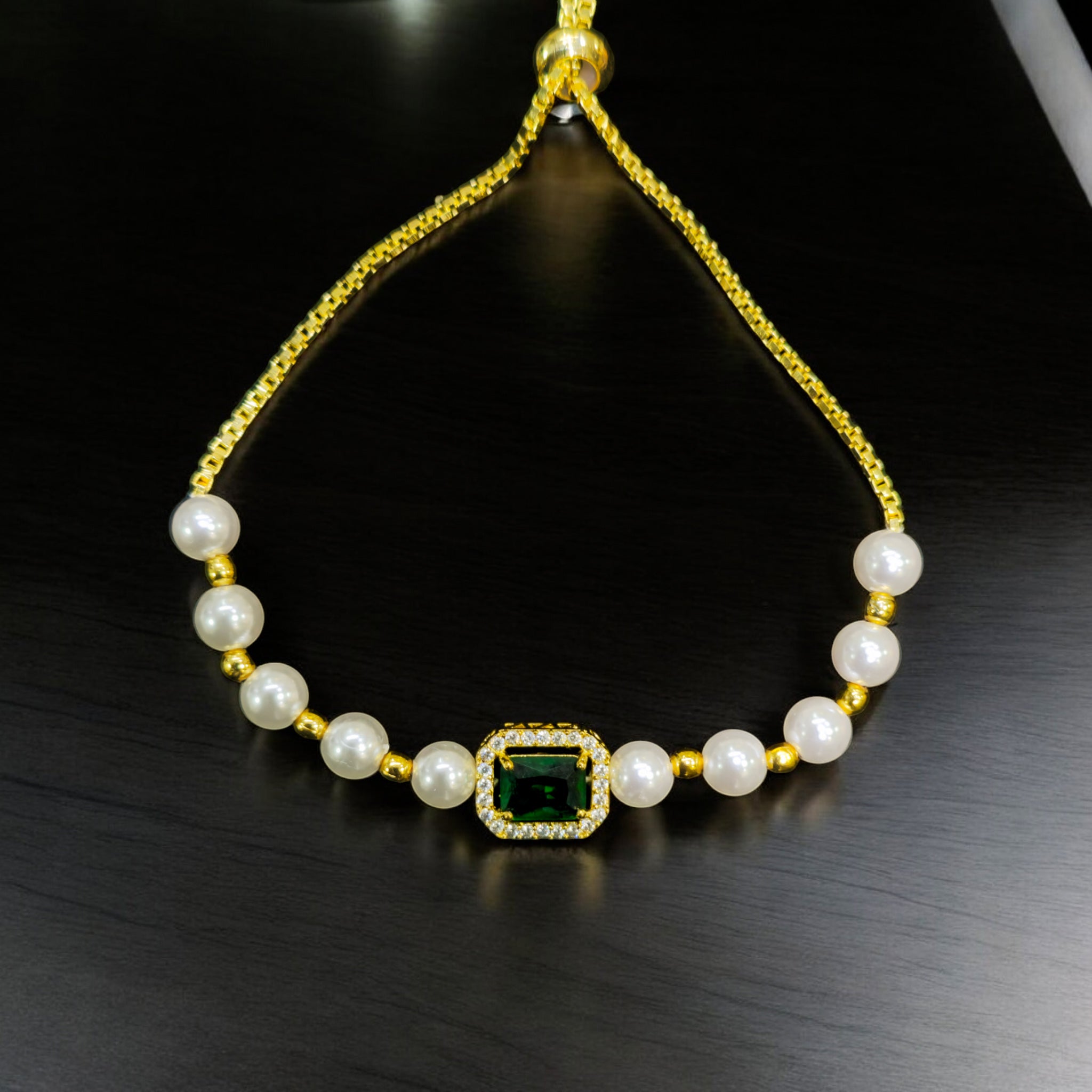 FW Emerald Pearl AD Bracelet