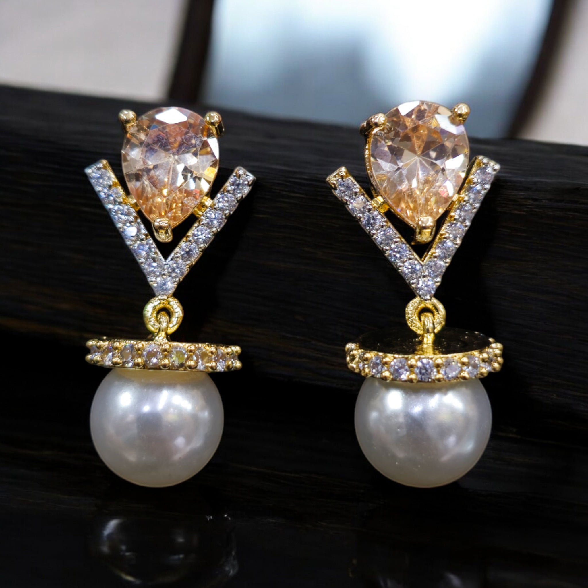 FW LCT Pearl Mangalsutra with Earrings