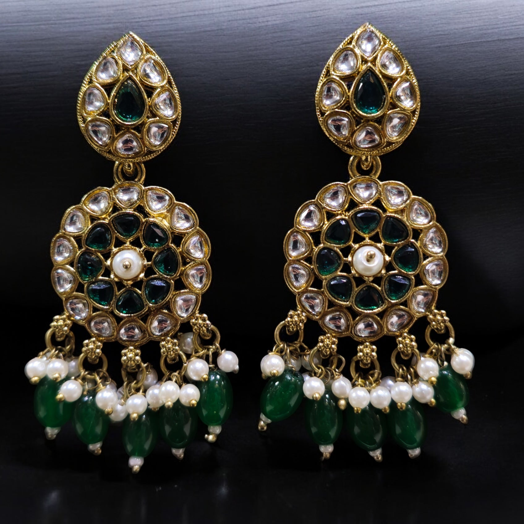 FW Green Mehendi Plating Earring