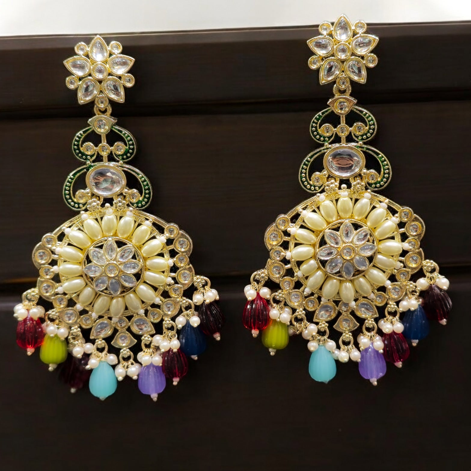 FW Multicolor Indo Western Earrings