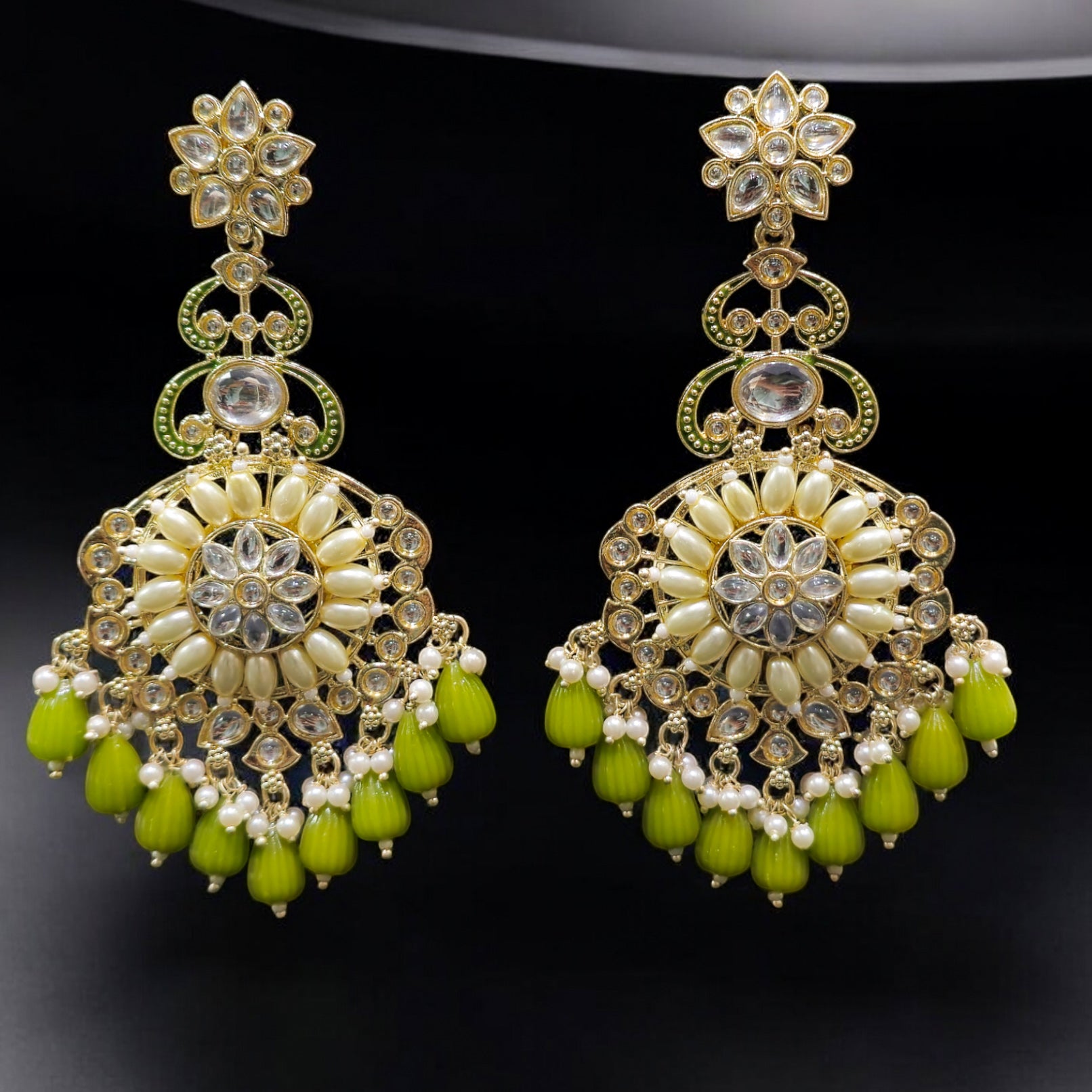 FW Mehendi Color Indo Western Earring