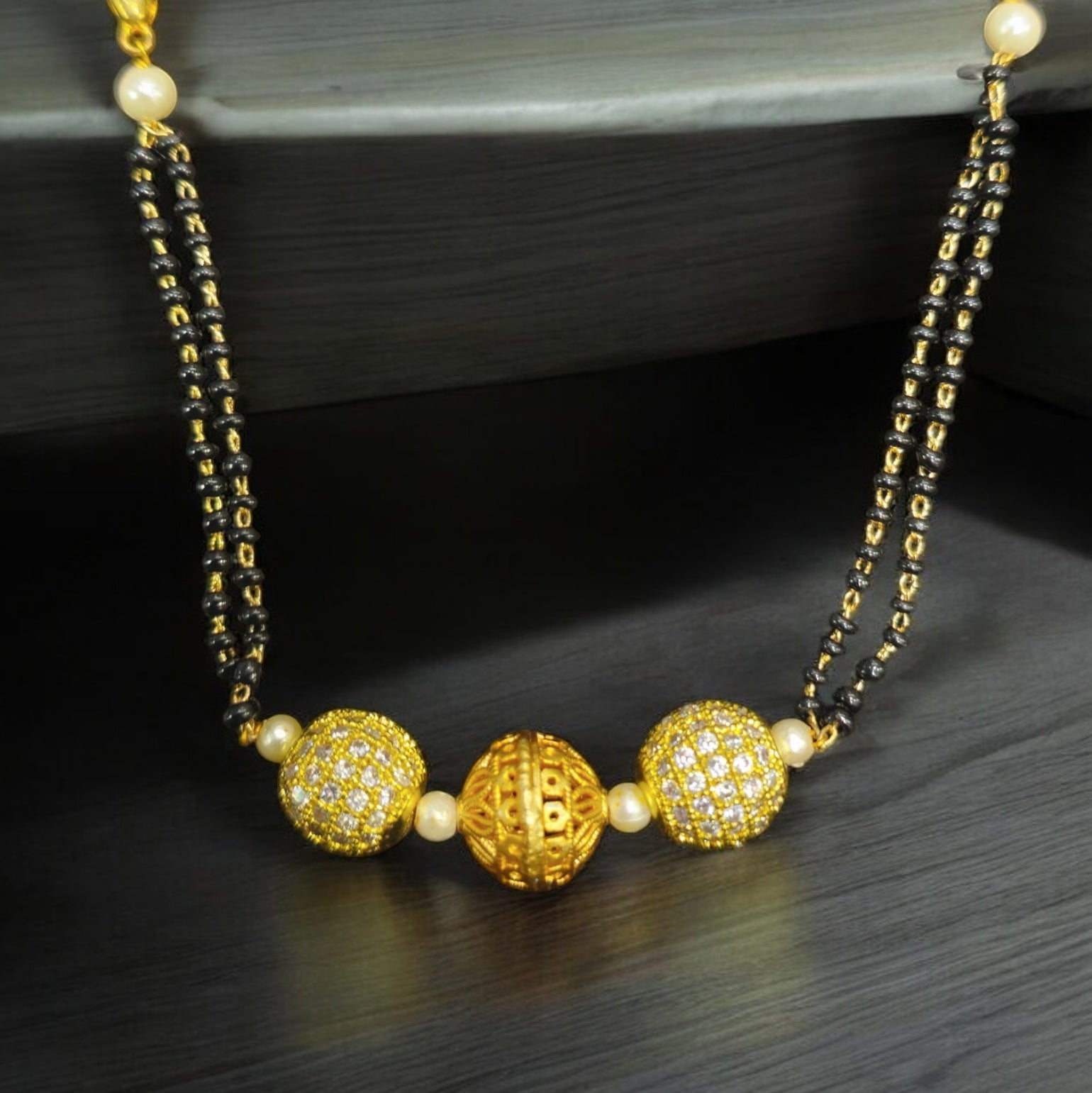 FW Gold Plated Mangalsutra Bracelet