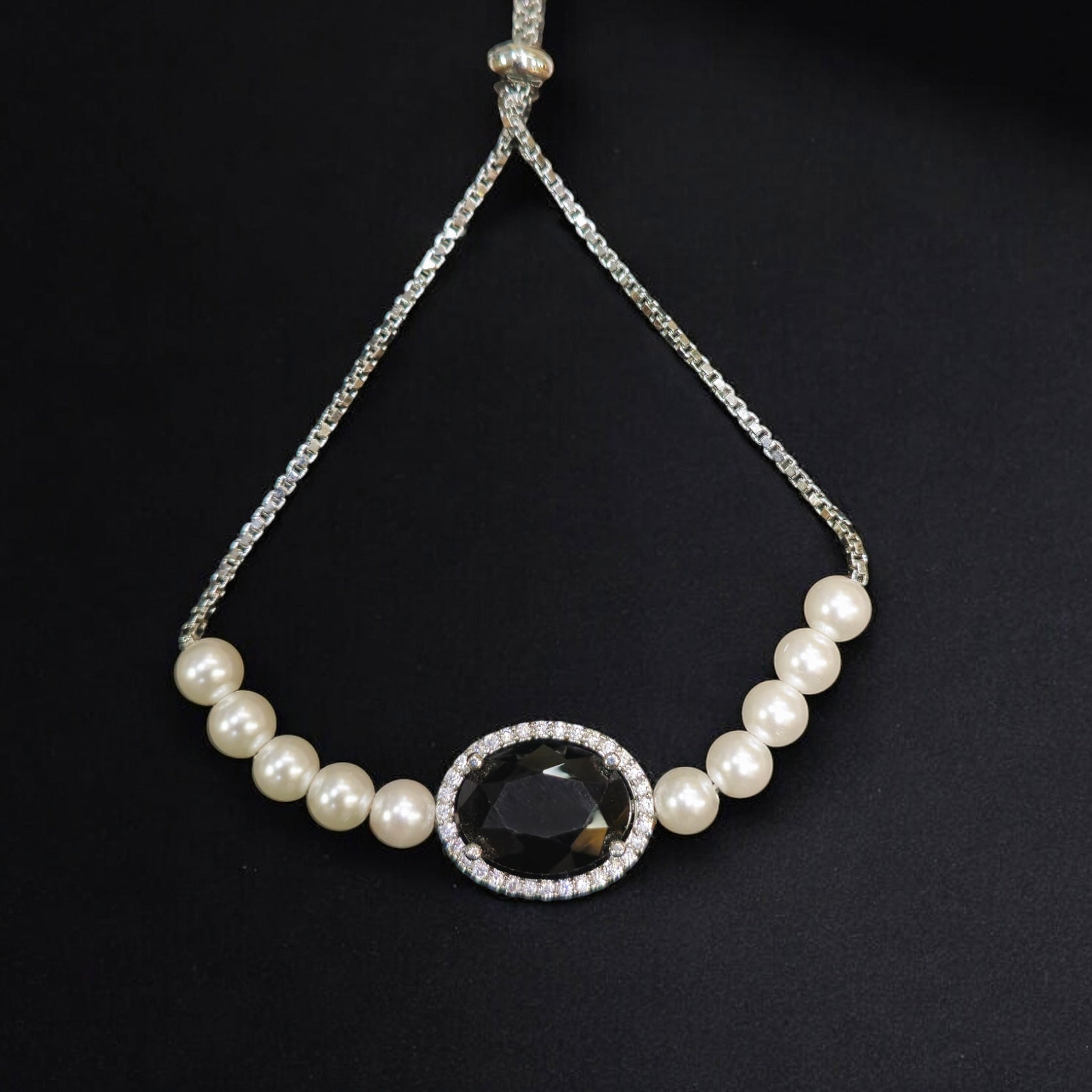 FW Black AD Pearl Bracelet