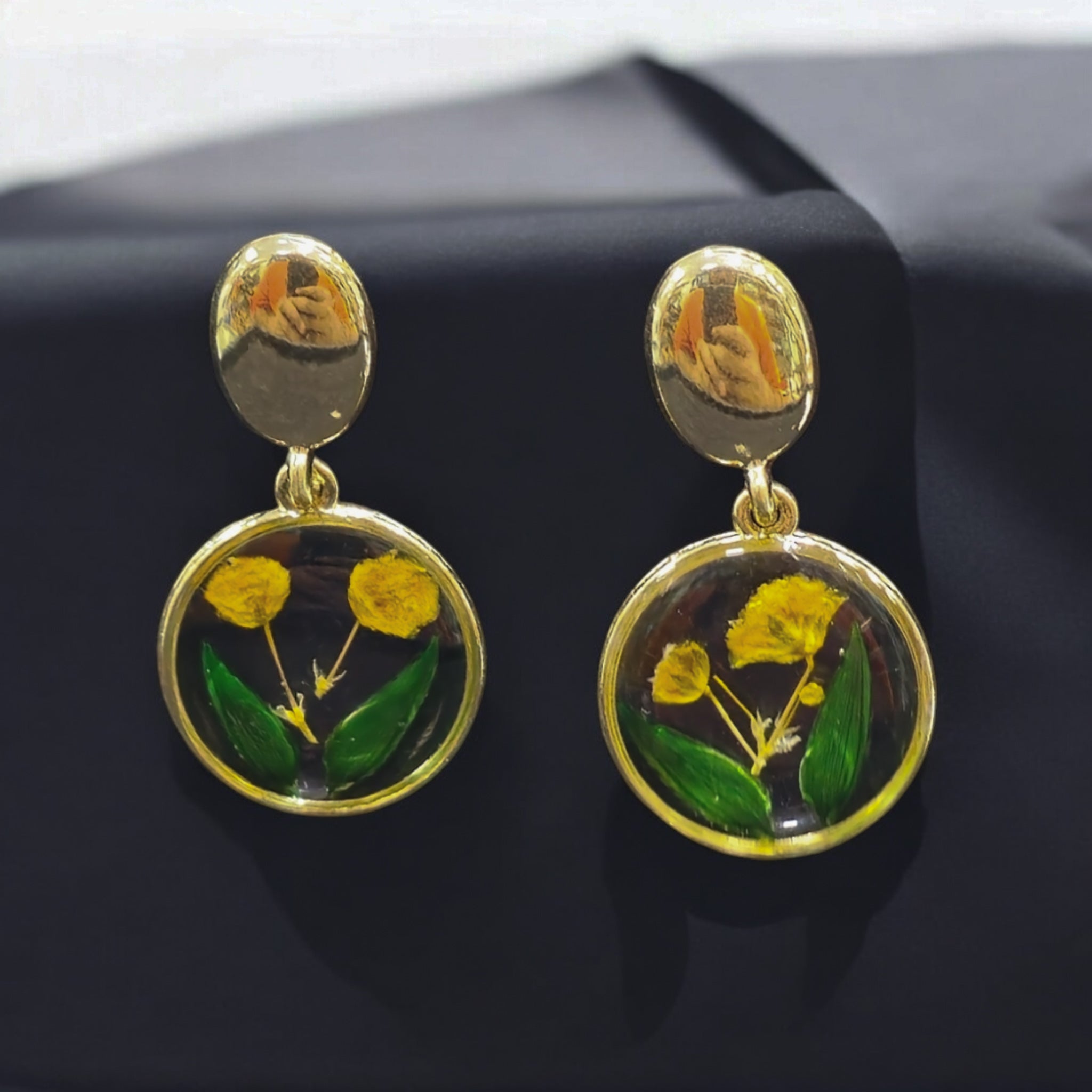 FW Flower Design western Earring