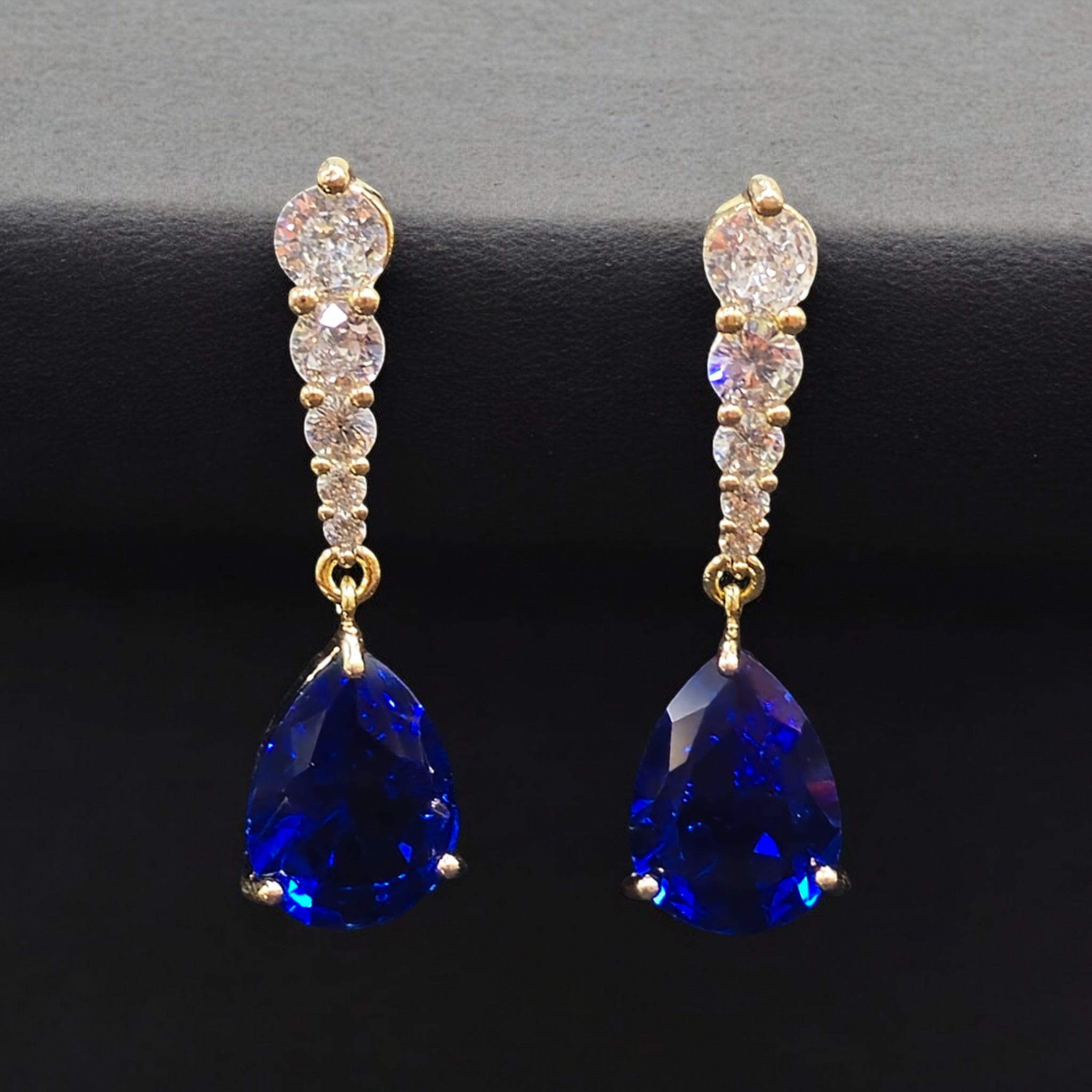 FW Blue AD Dangling Earring