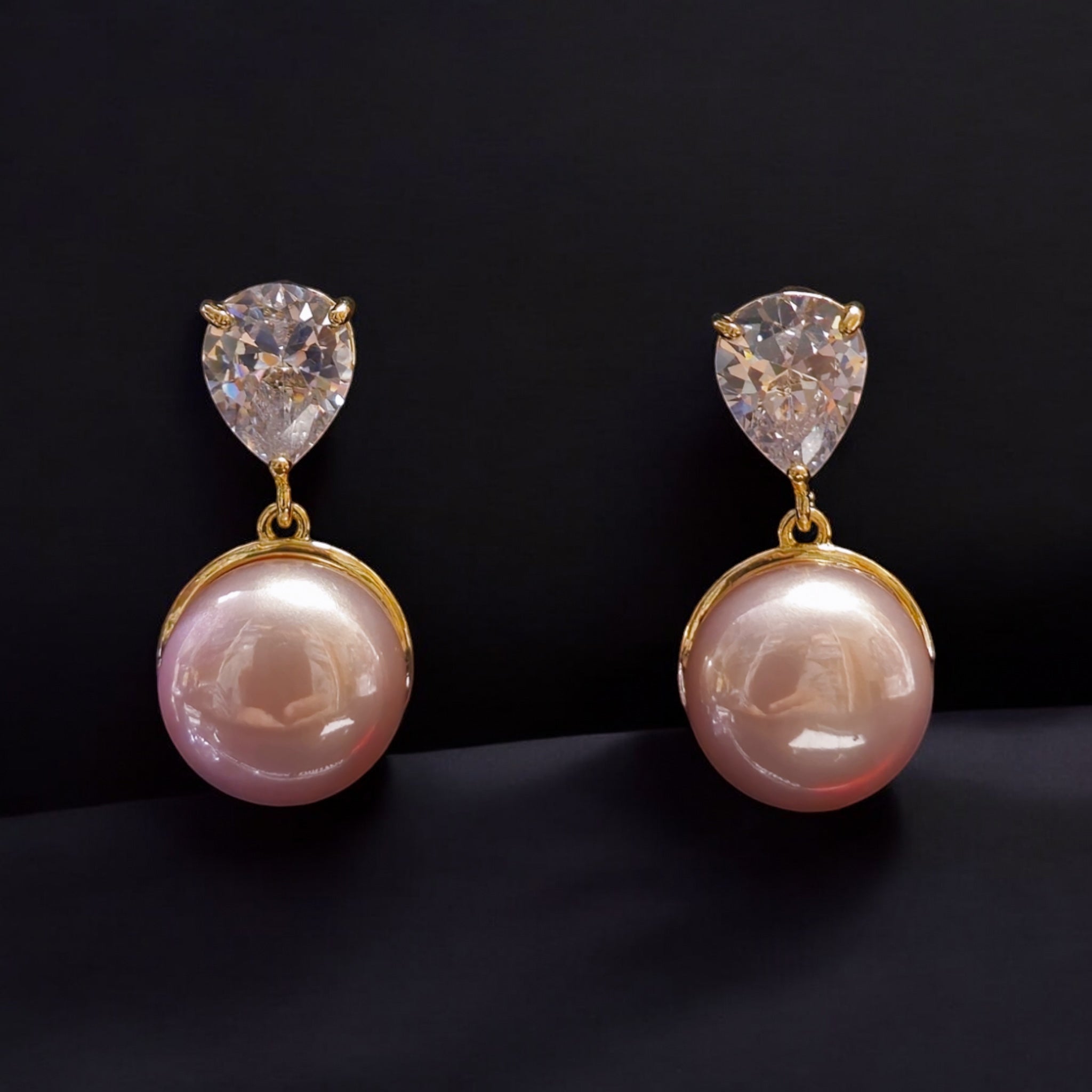 FW Pink color pearl earring