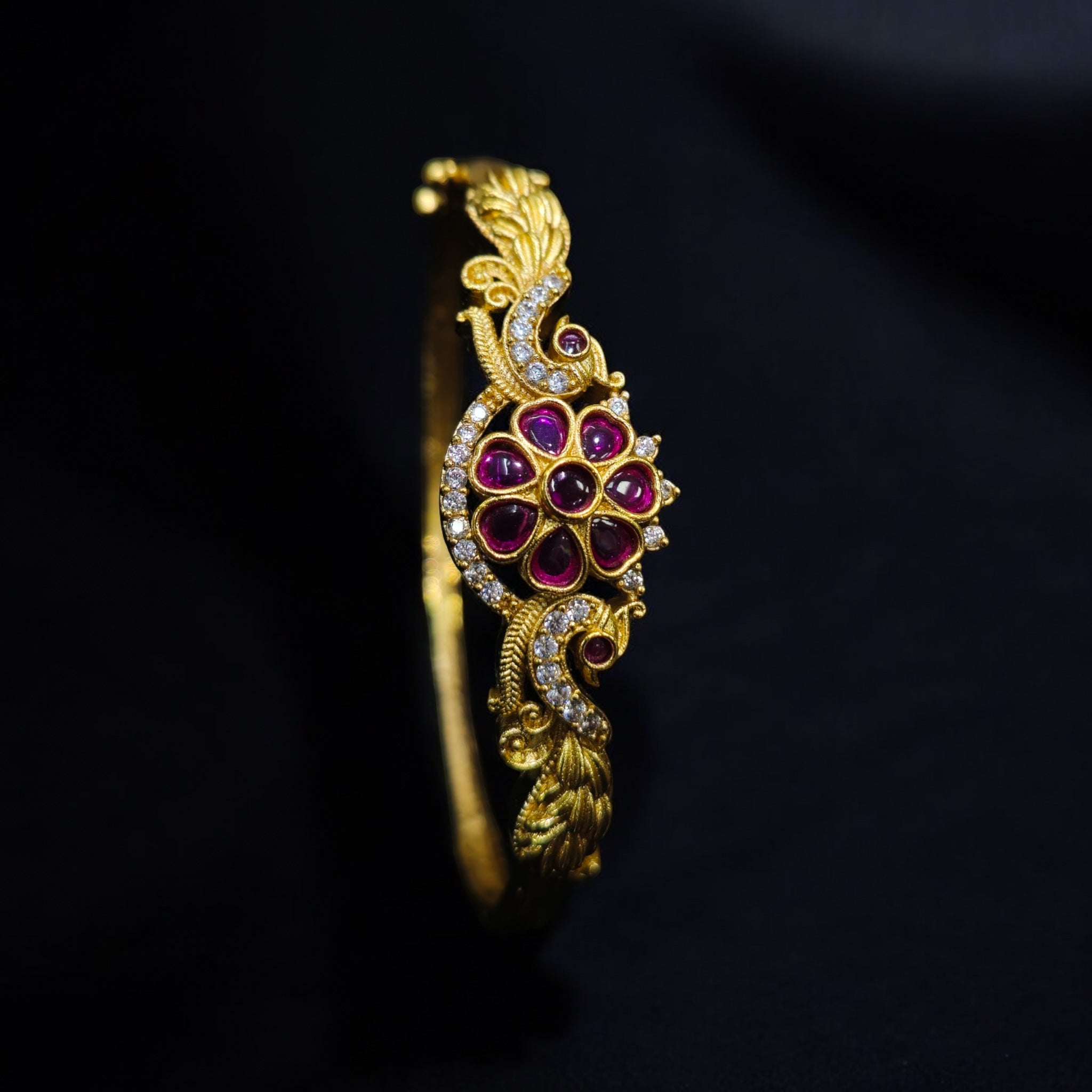 FW Gold Plated Antique Kada