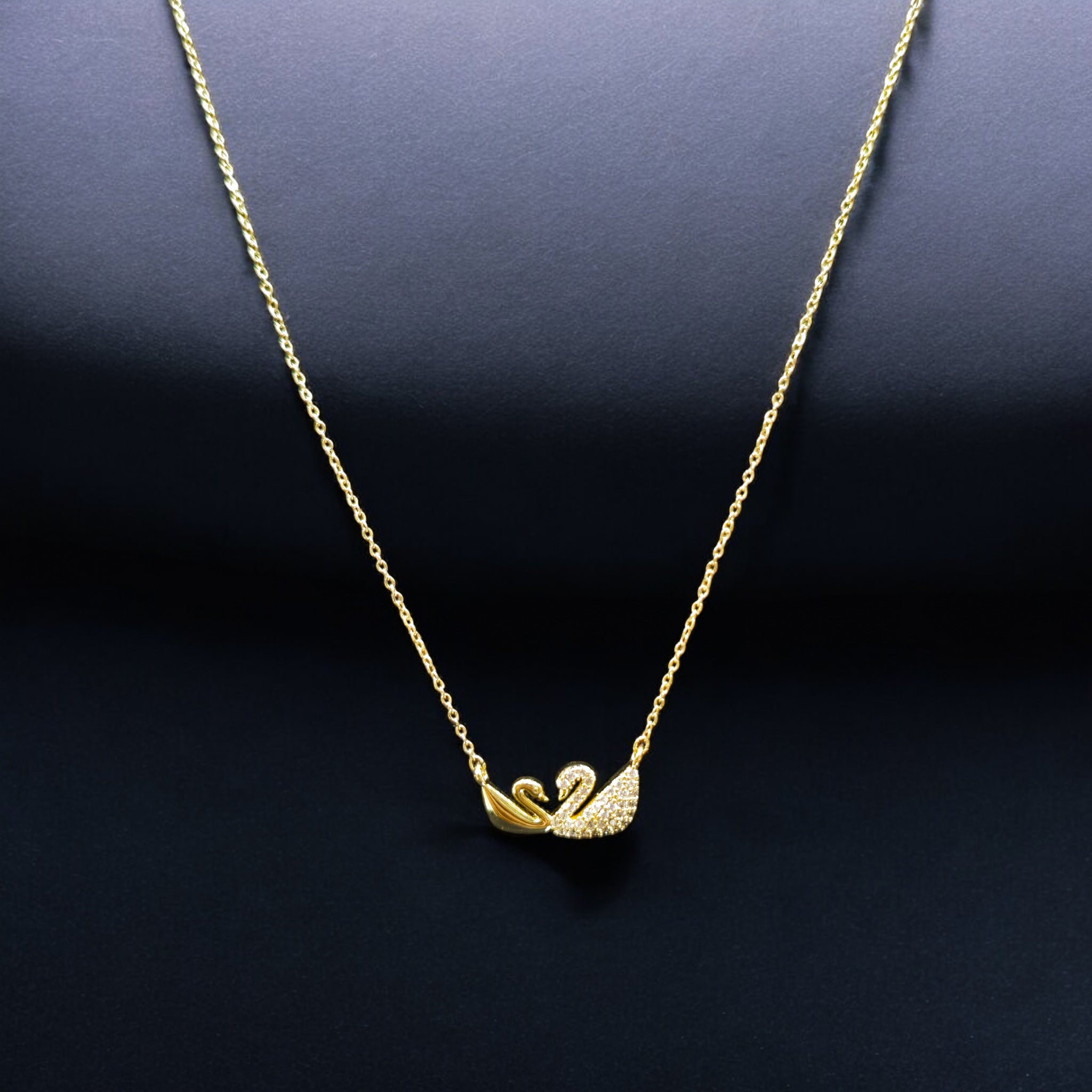 FW Gold Plated AD Chain Pendant