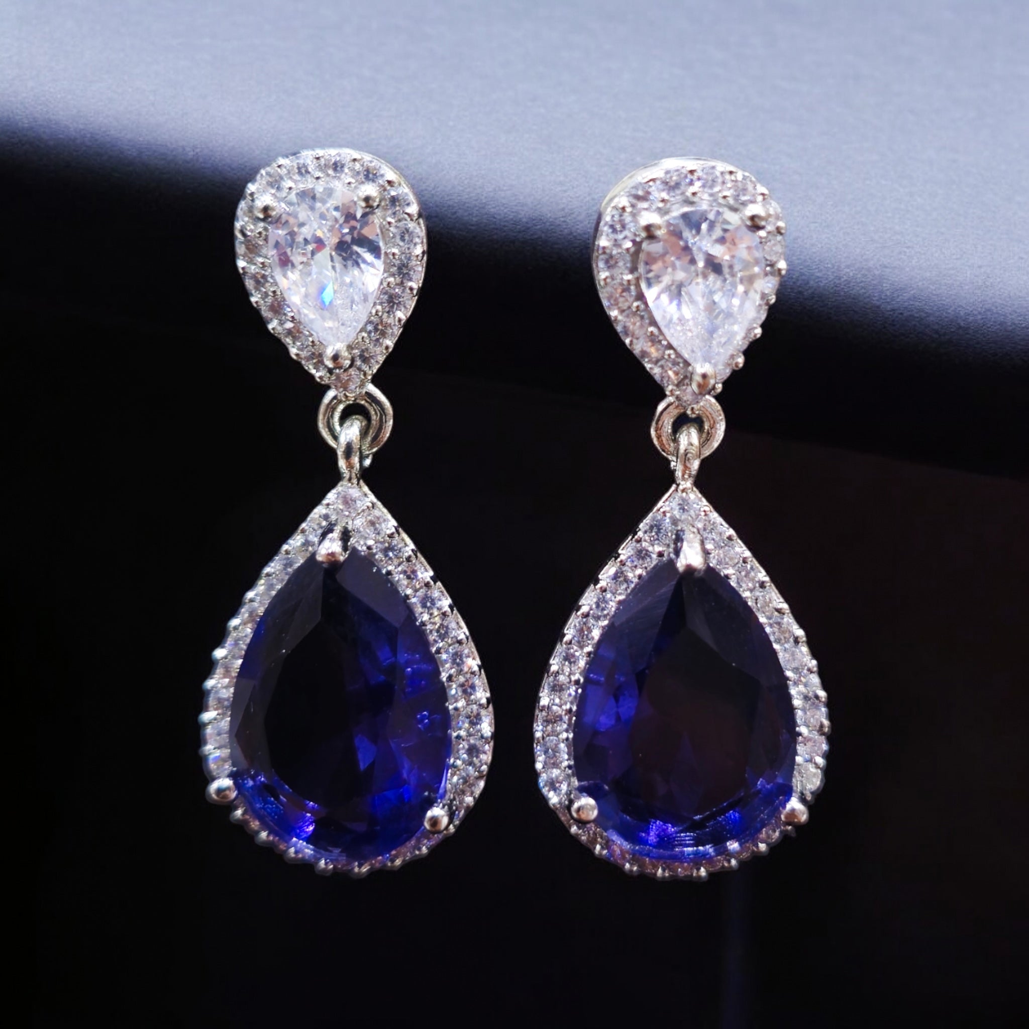 FW Purple AD Rhodium Plated CP with Earring