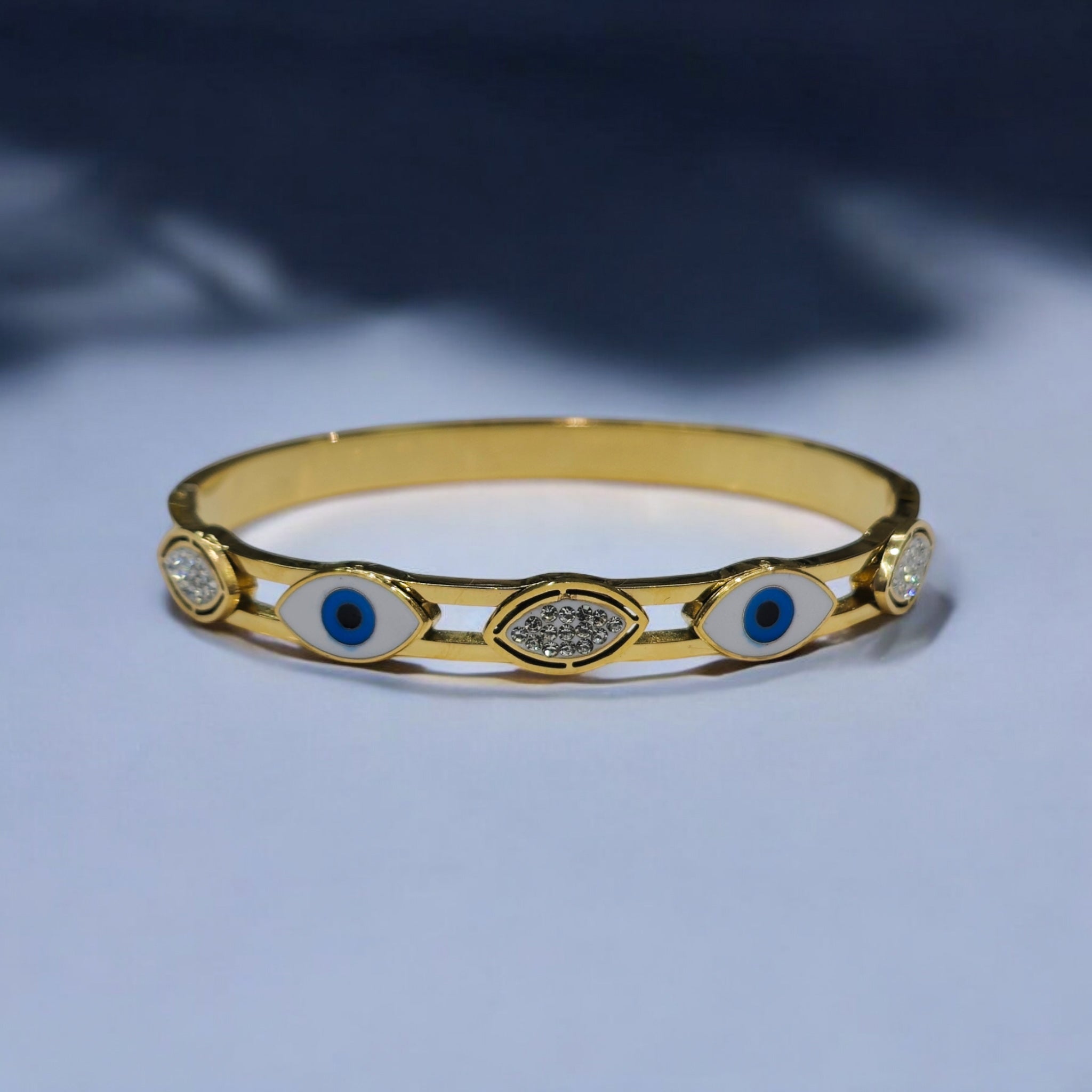 FW Evil Eye Anti Tarnish Kada