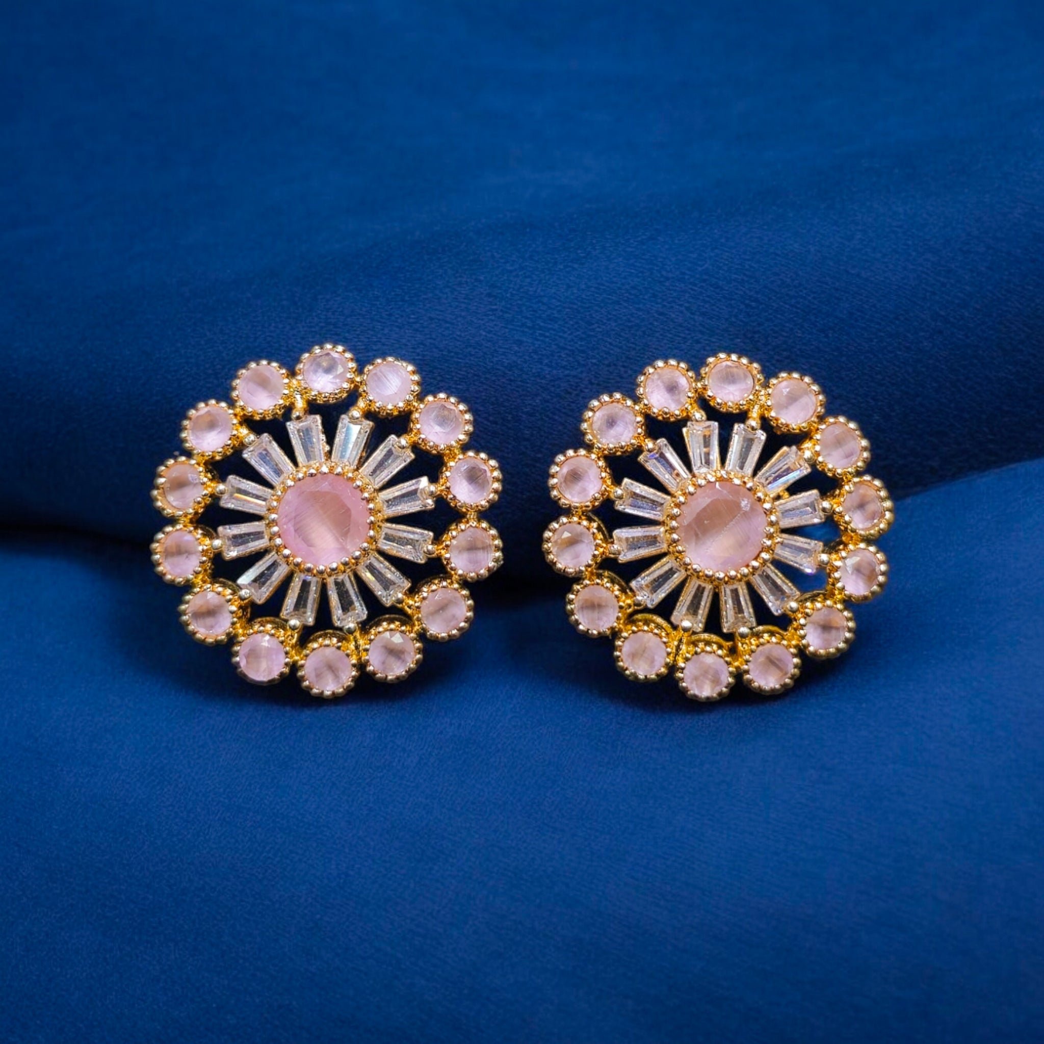 Pink AD Stone Studs