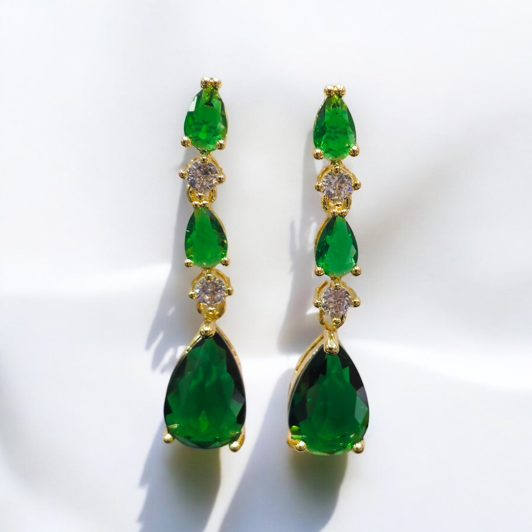 Green AD Stone Earring