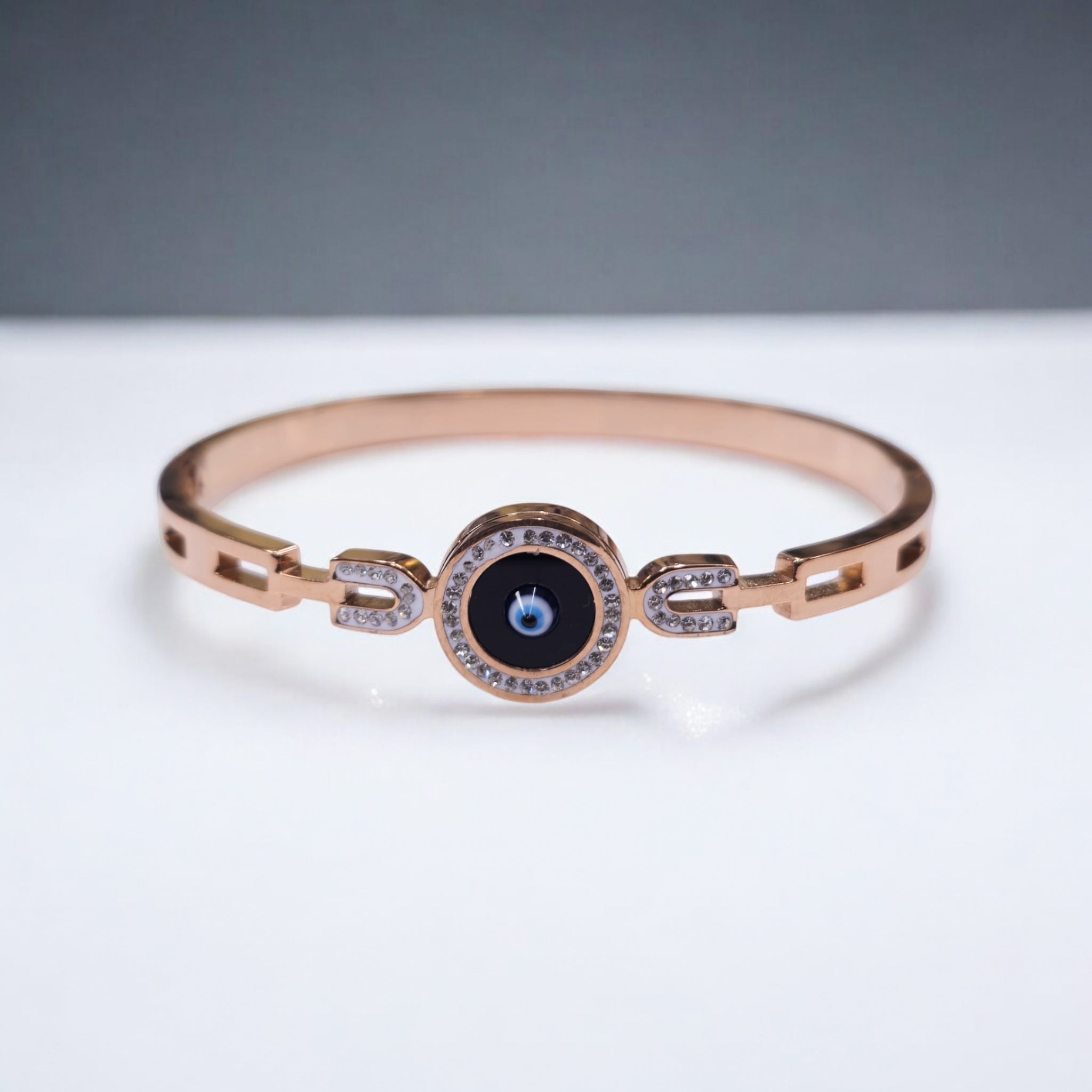 Rosegold Evil Eye Kada