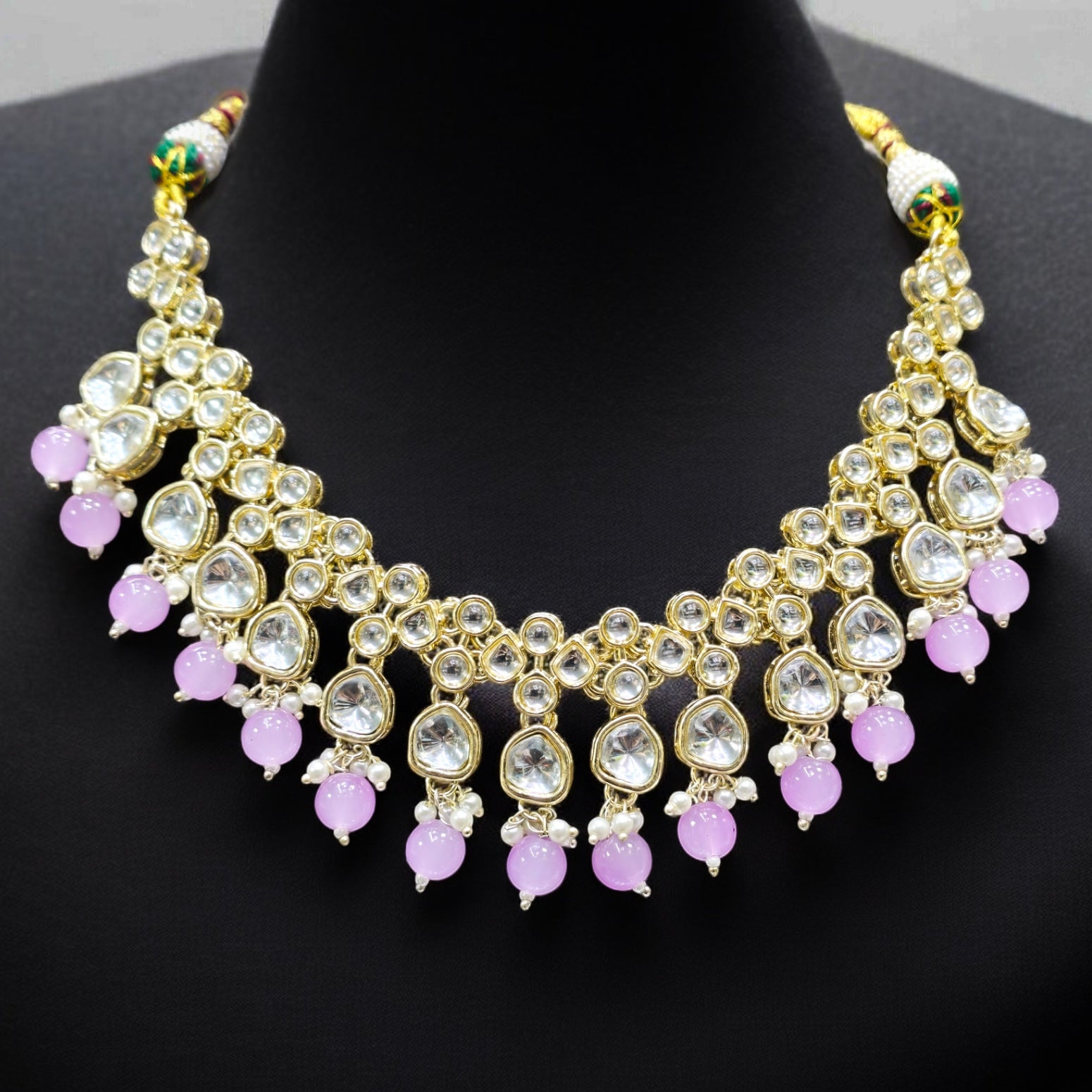 Light Purple Indo Western Necklace Set